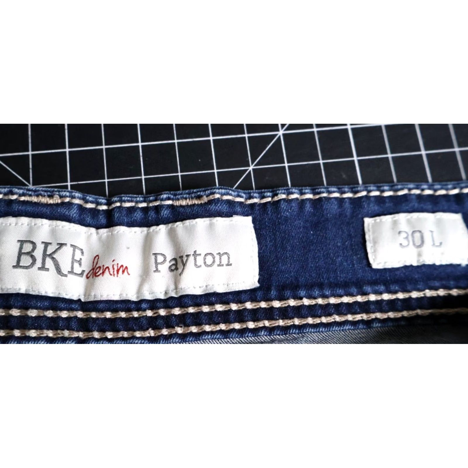 Vintage BKE Payton Jeans Women's 34 x 32 Denim Low Rise Skinny Stretch Blue 5-Pocket Design Slim Regular Cotton-Lycra Zip Fly Mens? Size 24" / US 00 / IT 34 - 3 Thumbnail