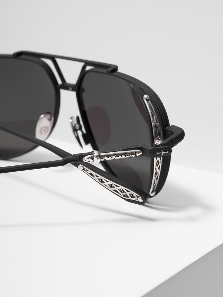 CHROME HEARTS BOXEDEN MATTE BLACK/SHINY SILVER