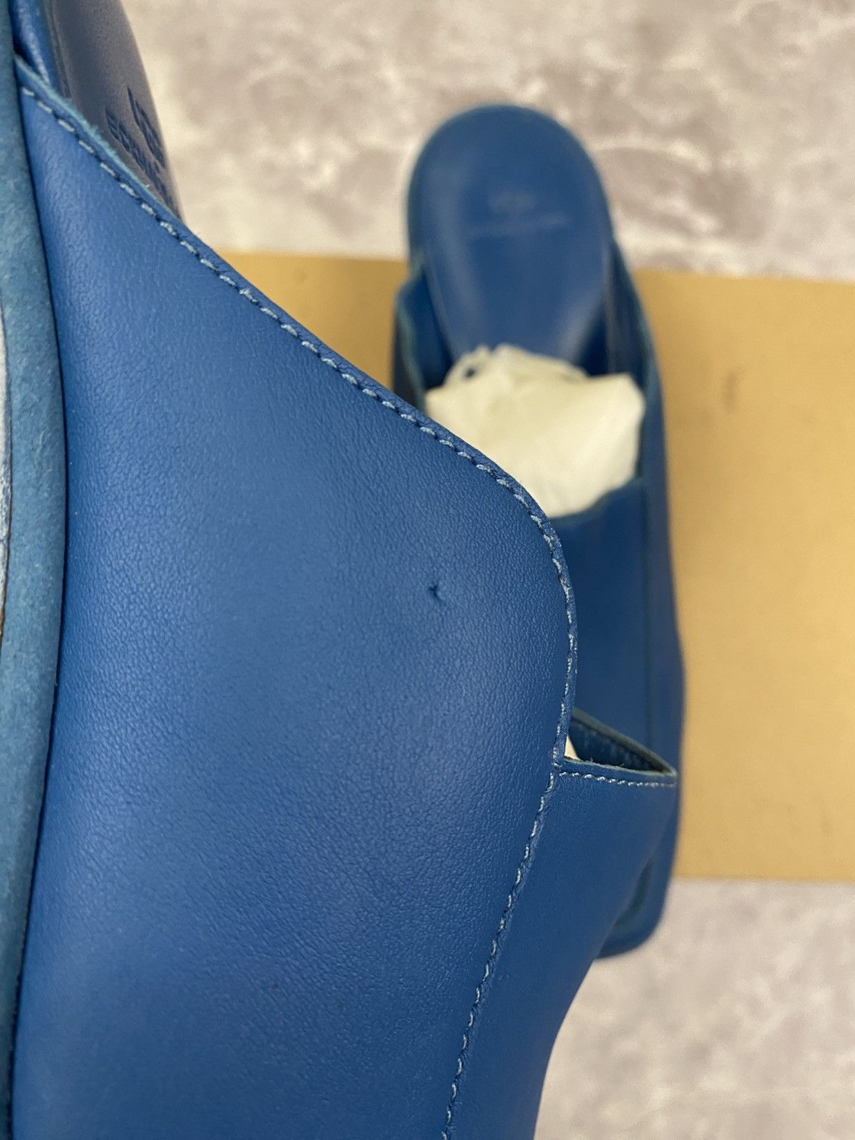 Eckhaus Latta Ugg x Eckhaus Latta Cowboy Block Blue Leather Mules Size: 37 Size US 7 / IT 37 - 2 Thumbnail