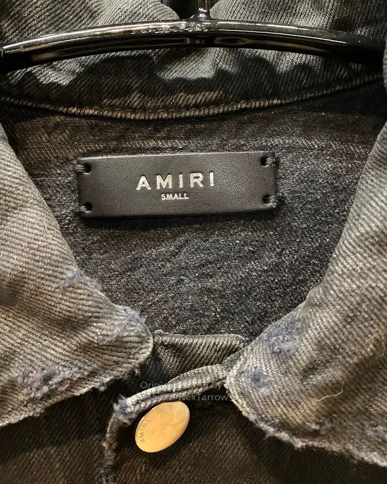 Amiri Amiri Size S Washed black MX2 denim jacket Size US S / EU 44-46 / 1 - 4 Thumbnail