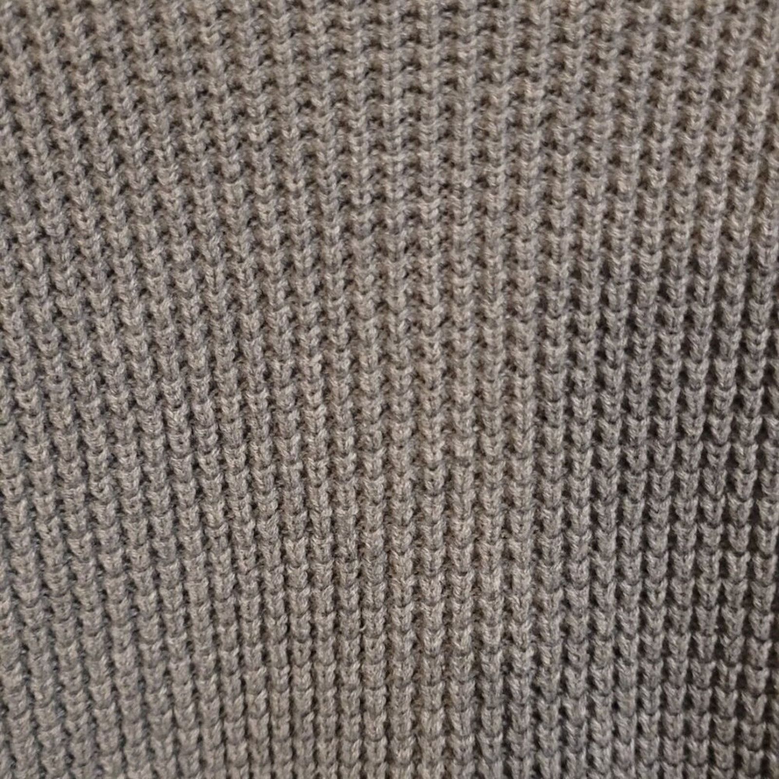 Express Express Men's Grey Waffle Knit Crewneck Sweater - Size Large Size US L / EU 52-54 / 3 - 2 Thumbnail