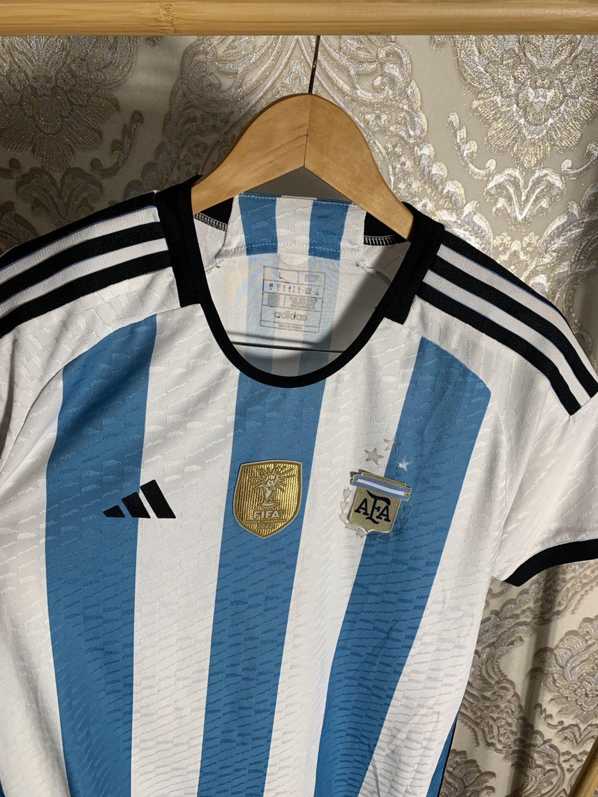 Vintage VERY RARE ADIDAS ARGENTINA SOCCER JERSEY RETRO MESSI Y2K 90s Size US L / EU 52-54 / 3 - 2 Thumbnail