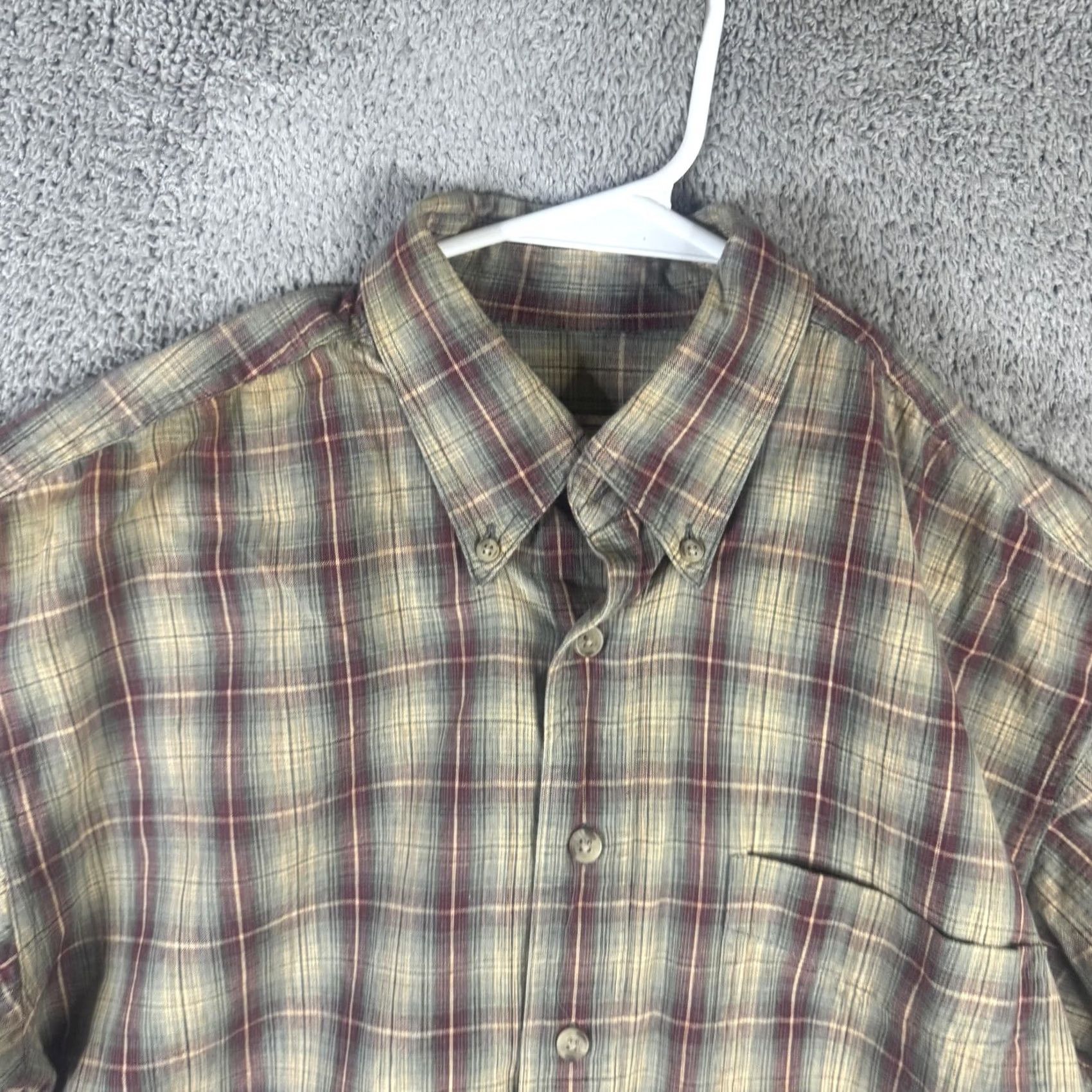 Vintage Woolrich Shirt Mens Medium Beige Plaid Short Sleeve Button Front Casual Size US M / EU 48-50 / 2 - 5 Thumbnail