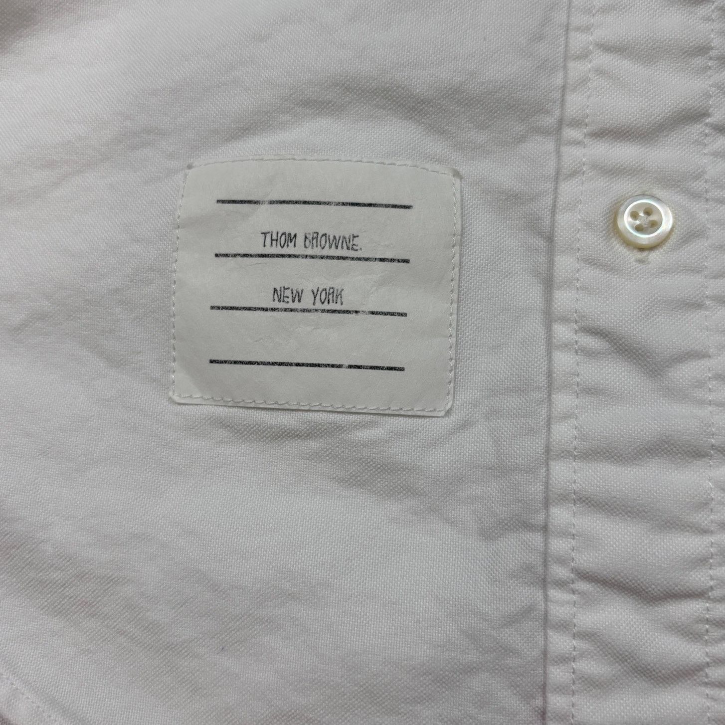 Thom Browne Thom Browne Classic Oxford Grossgrain Placket Shirt W's 38 Size XS / US 0-2 / IT 36-38 - 7 Thumbnail