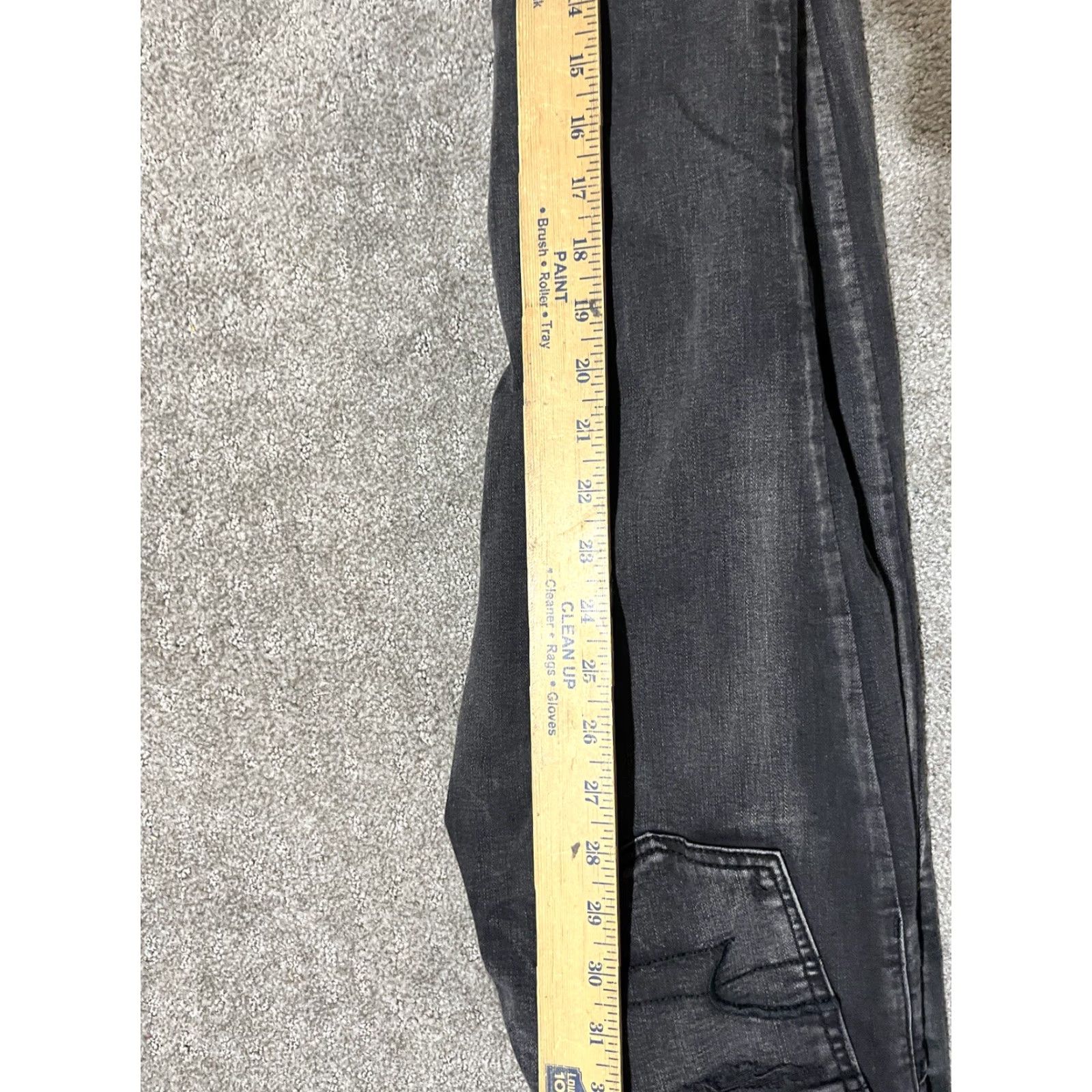 American Eagle Outfitters VINTAGE American Eagle Black Jegging Pants Women's 0 Regular Solid Distressed Stretch Denim Jeans Size 25" / US 0 / IT 36 - 8 Thumbnail