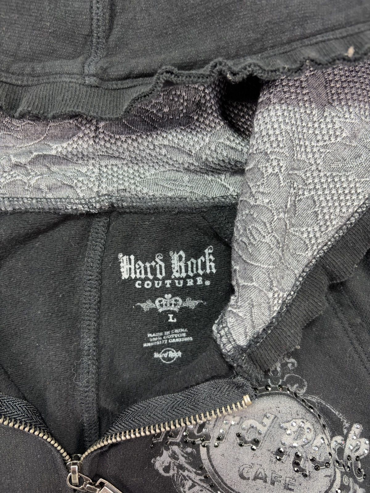 Hard Rock Cafe Hard Rock Cafe Couture Snakeskin Printed Zip Hoodie L Size L / US 10 / IT 46 - 9 Thumbnail