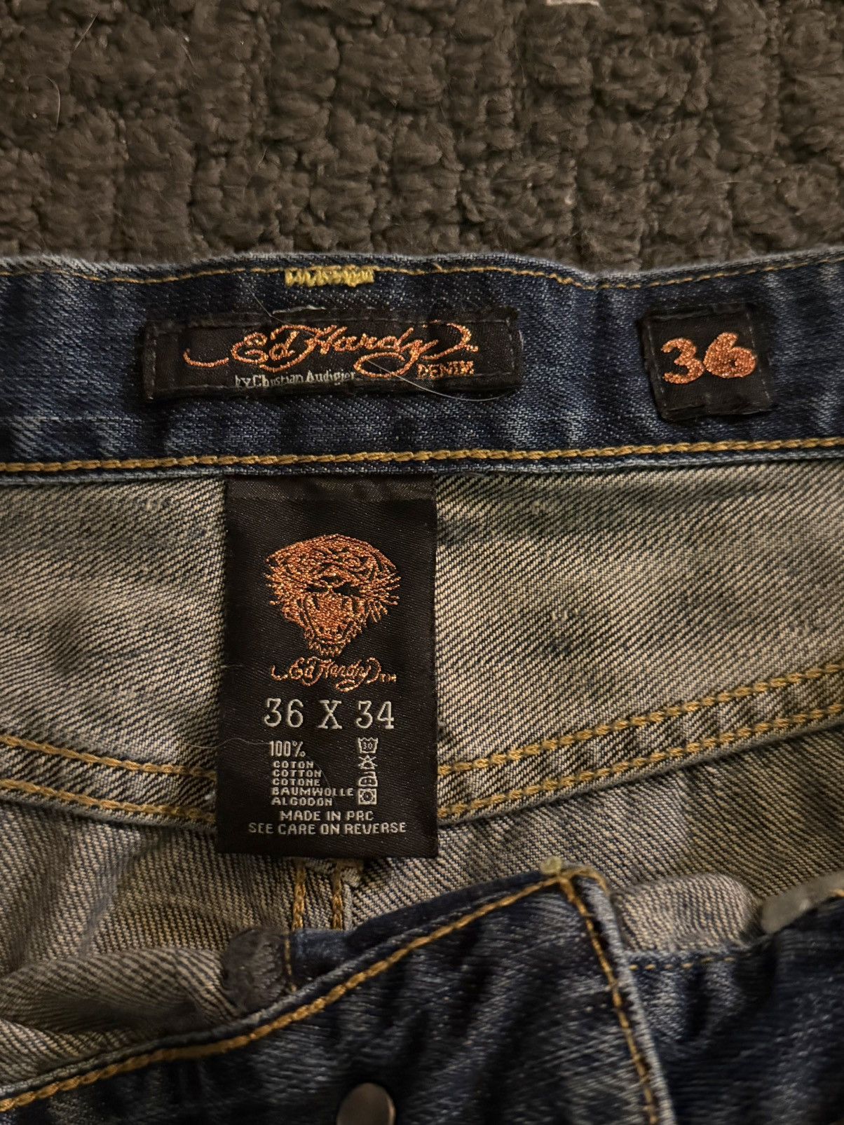 Ed Hardy Ed Hardy back print baggy jeans Size US 36 / EU 52 - 4 Thumbnail