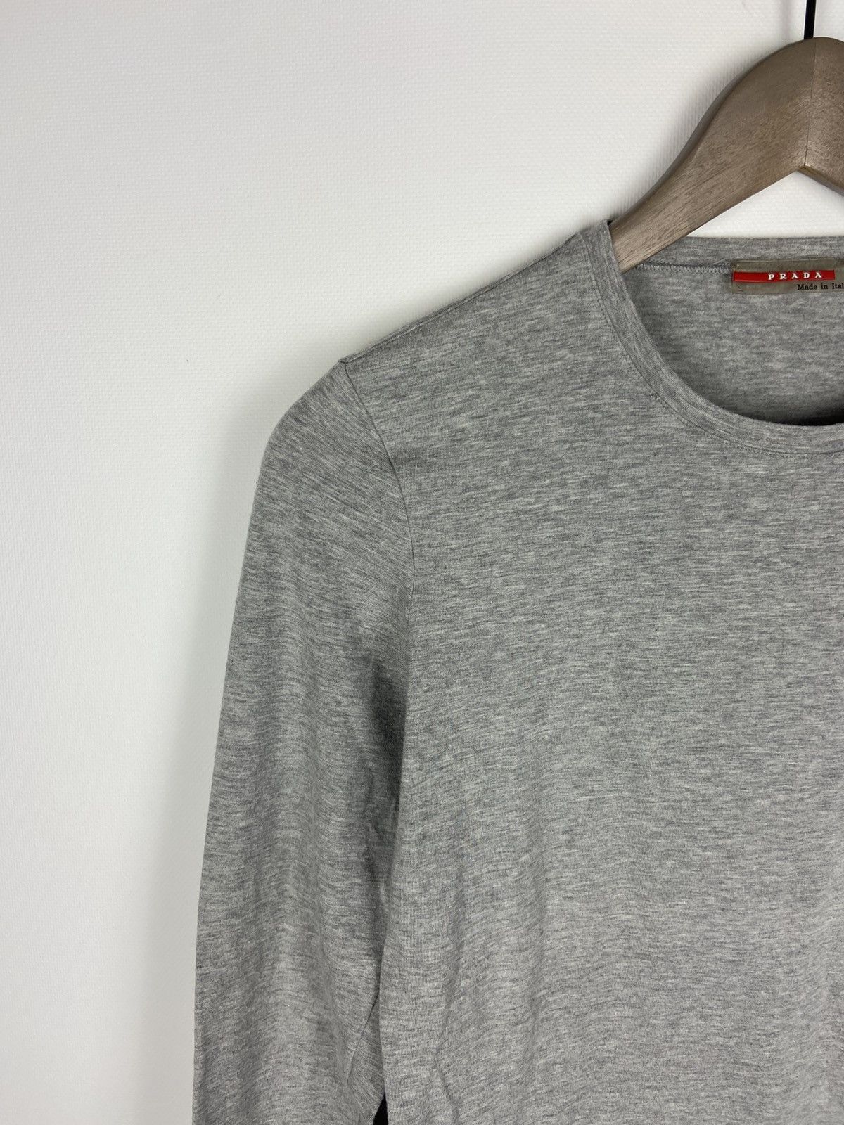 Prada Vintage PRADA Long Sleeve T-Shirt Blouse Red Tab Women's Size S / US 4 / IT 40 - 6 Thumbnail