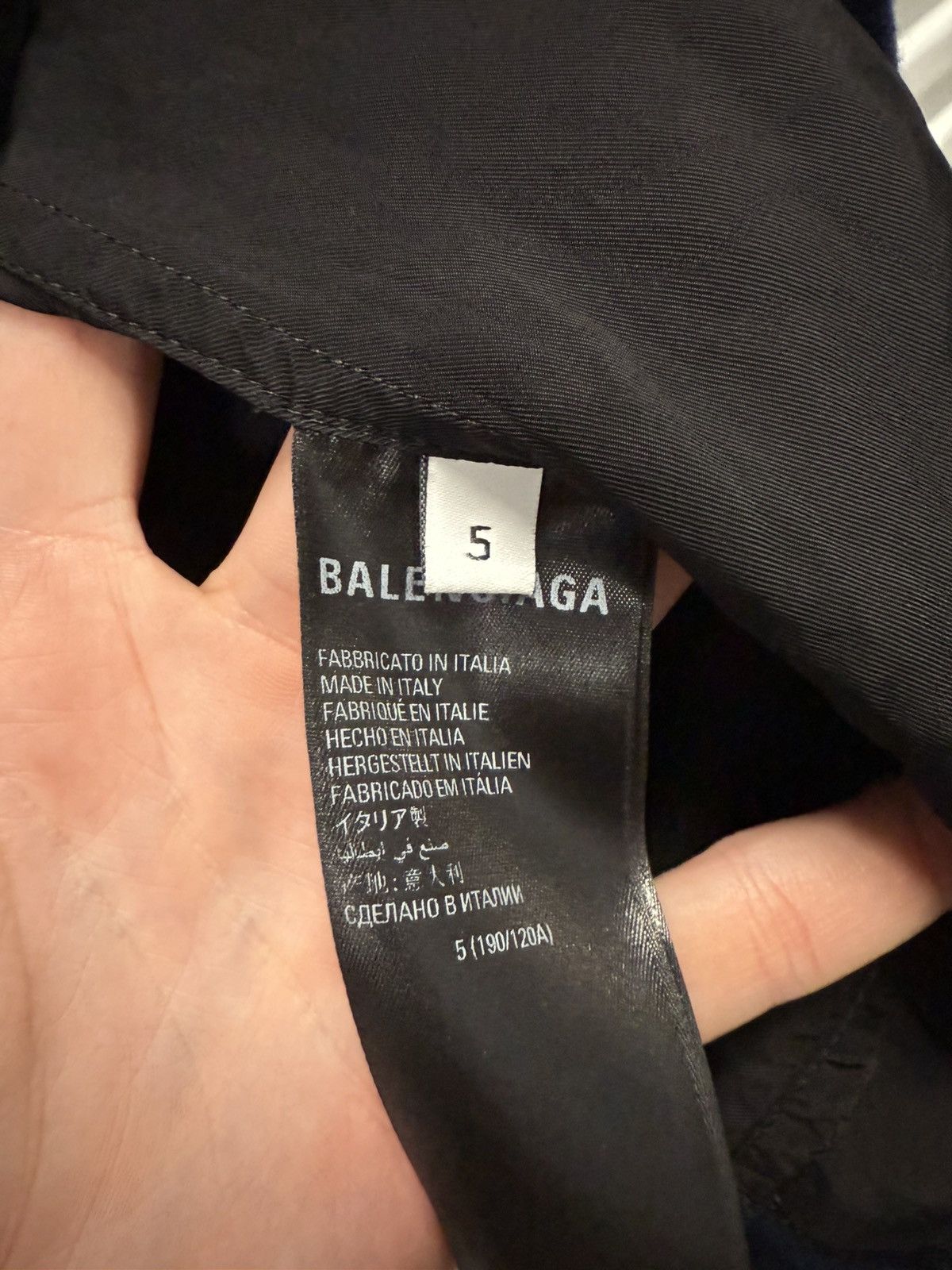 Balenciaga New Balenciaga Distressed Flannel Jacket Size US XL / EU 56 / 4 - 7 Thumbnail