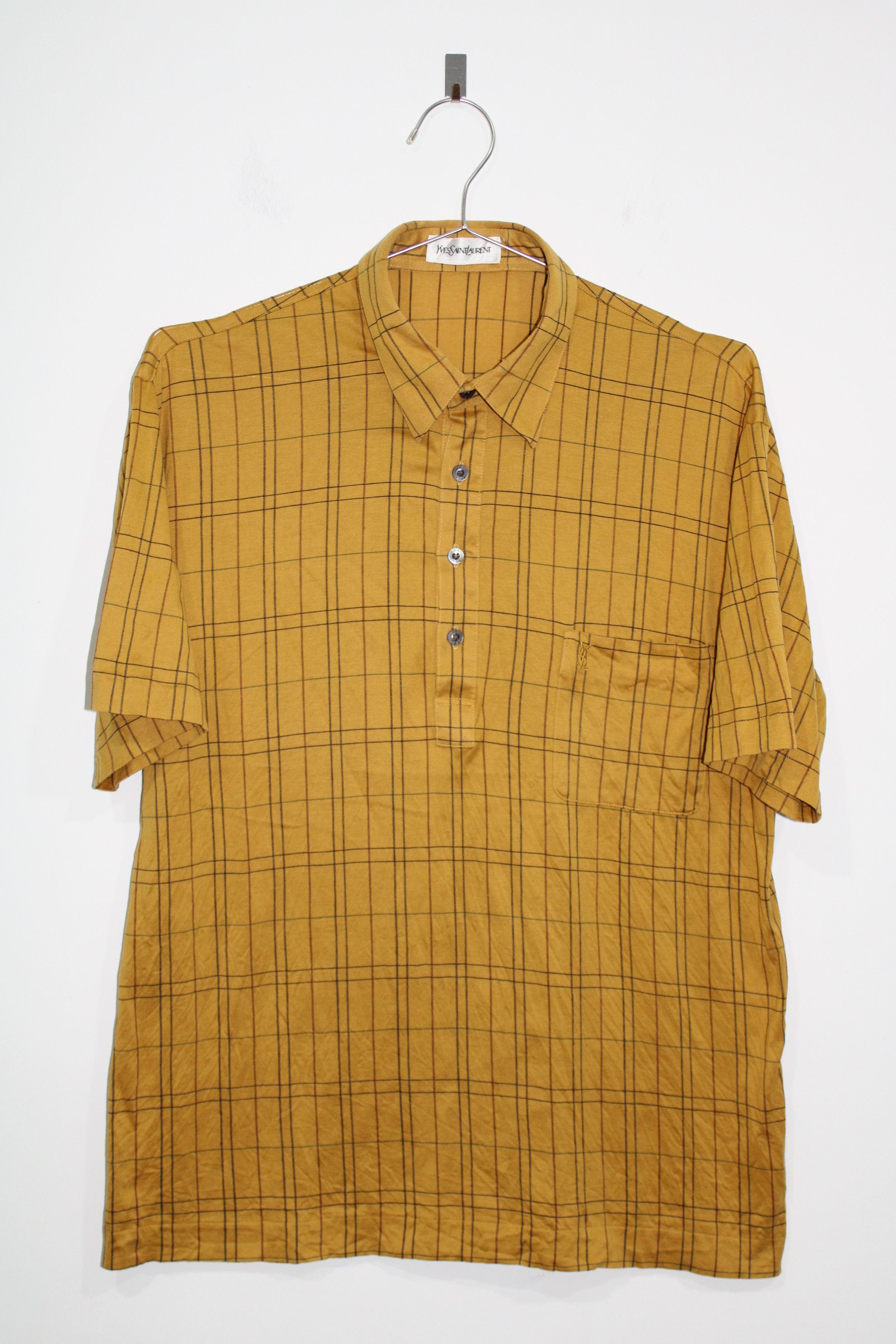 Yves Saint Laurent Vintage 80s Yves Saint Laurent Polo Tee Size US L / EU 52-54 / 3 - 1 Thumbnail