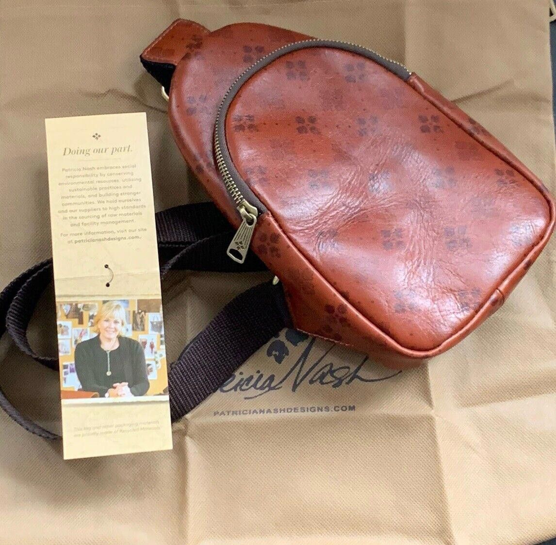 Patricia Nash Patricia Nash Marisol Leather Signature Print Sling Bag NWT Size ONE SIZE - 1 Thumbnail