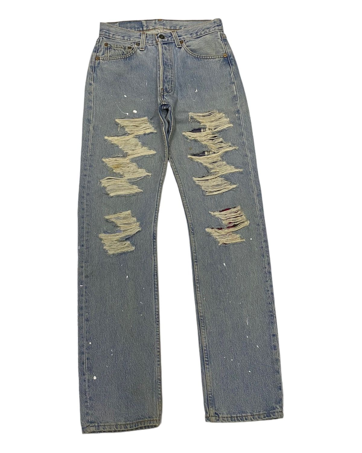 Hysteric Glamour VINTAGE JAPAN UNBRAND DISTRESS HYSTERIC GLAMOUR DESIGN JEANS Size US 27 - 5 Thumbnail