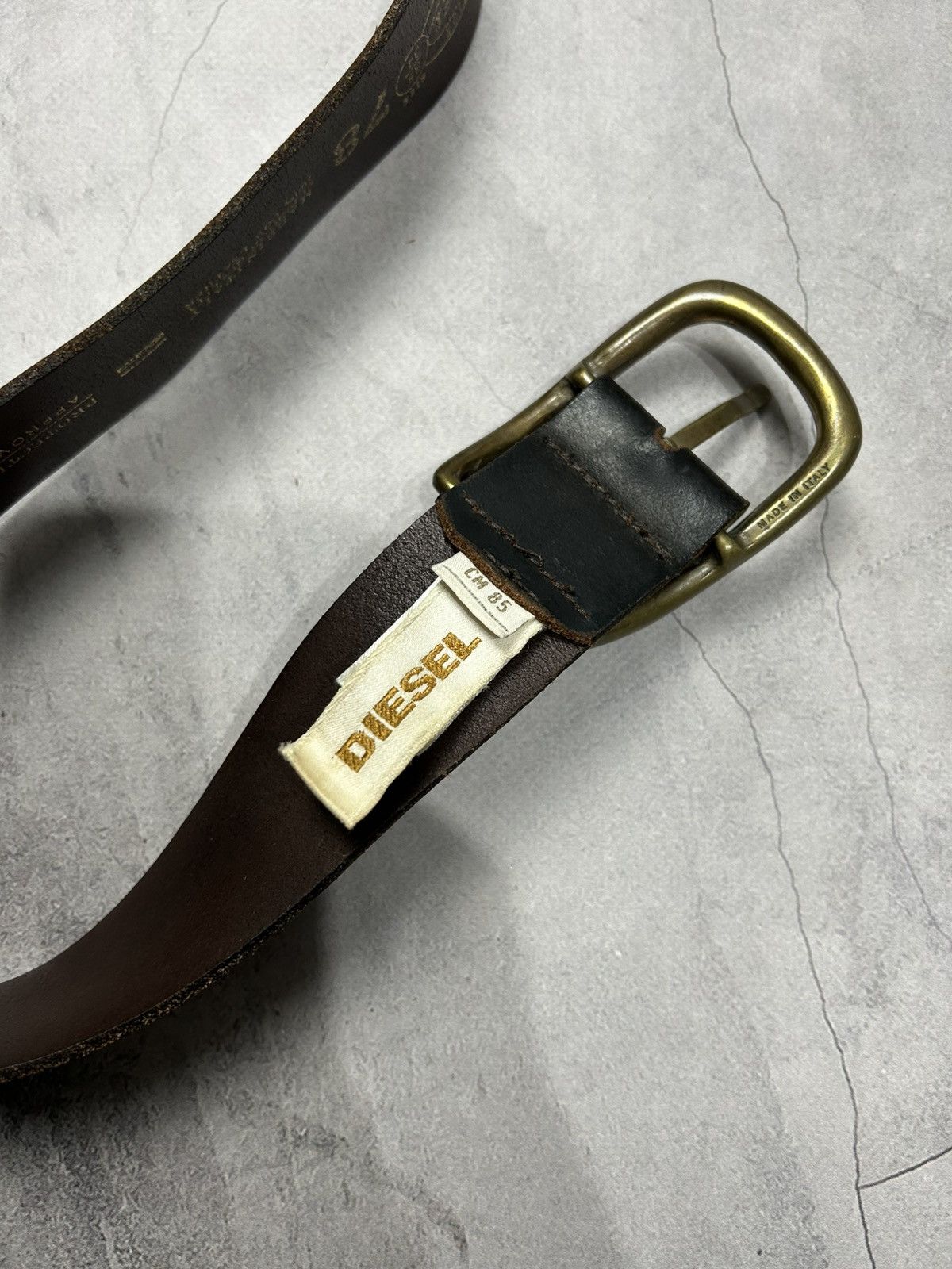 Diesel Vintage Diesel Leather Belts Y2K Opium Style Streetwear Rare Size 30 - 6 Thumbnail