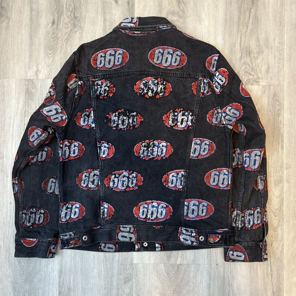 Supreme Supreme 666 Denim Trucker Jacket | Grailed