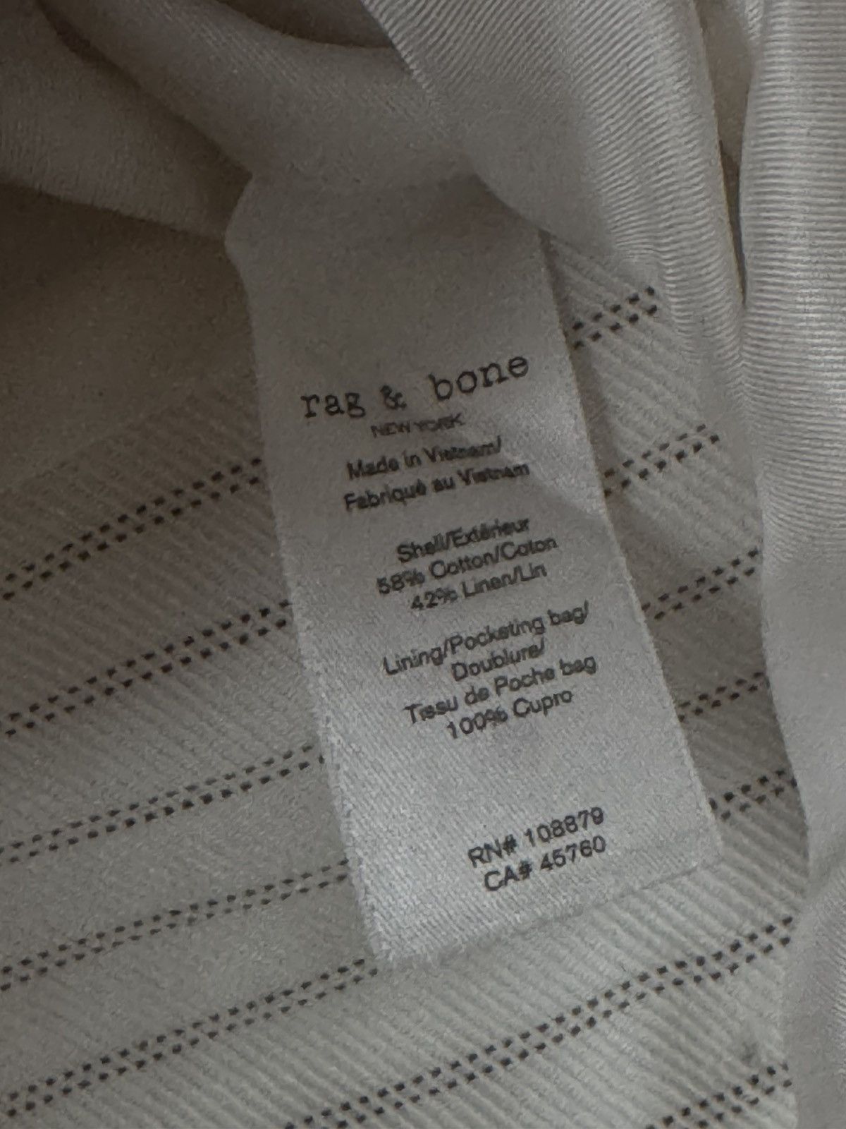Rag & Bone Priya Cotton-Linen Striped Vest Size S / US 4 / IT 40 - 5 Thumbnail