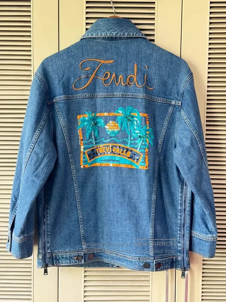 Fendi Fendi Brown Full Print Logo Down Jacket Size 4XL / US 24-26 - 1 Thumbnail