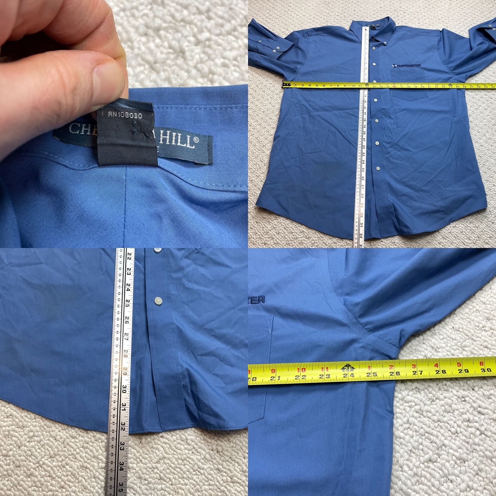 Vintage Chestnut Hill Shirt Mens 2XL Blue Button-Down Long Sleeve Knit Button Front Casual Business 2XL Mens Chestnut Hill Shirt Mens Blue 2XL Shirt Size US XXL / EU 58 / 5 - 8 Thumbnail