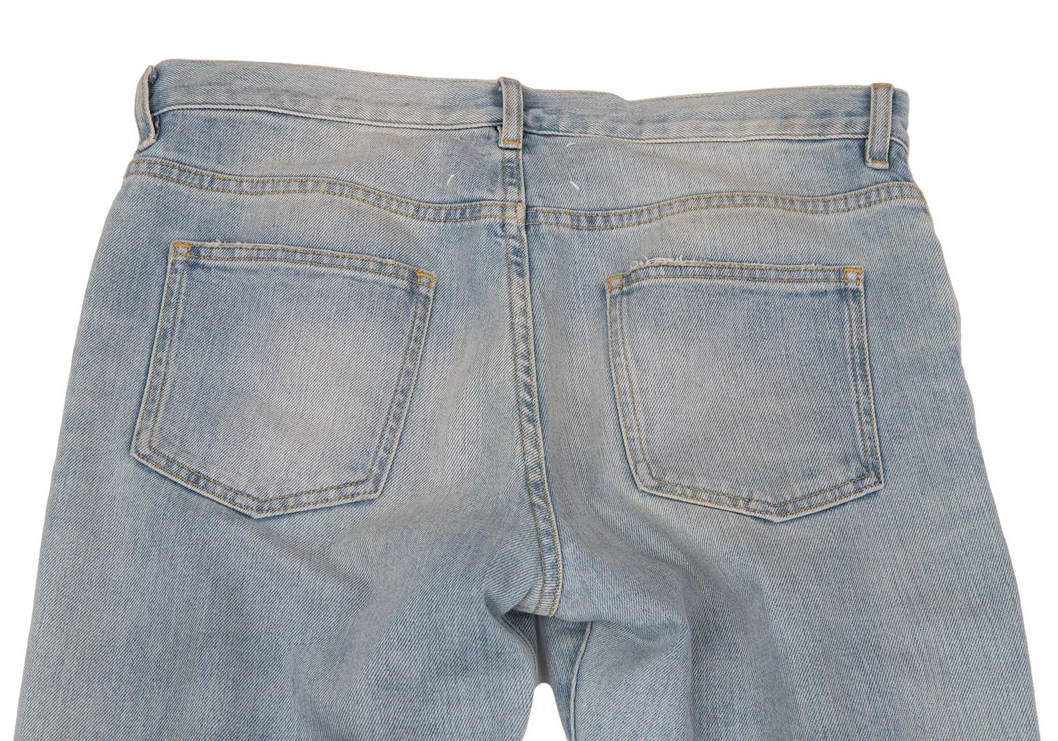 Maison Margiela Bleached Denim Pants in Indigo Light, Size 31 Size US 31 - 11 Thumbnail