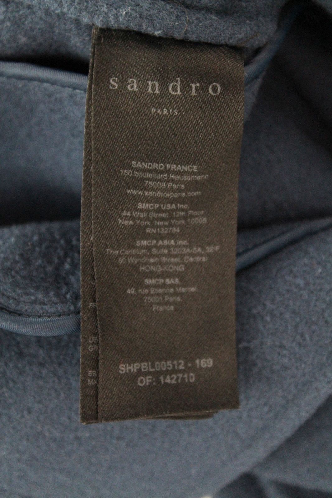 Sandro SANDRO Worker Wool Jacket Mens SMALL Wool Unlined Polo Neck Size US S / EU 44-46 / 1 - 7 Thumbnail