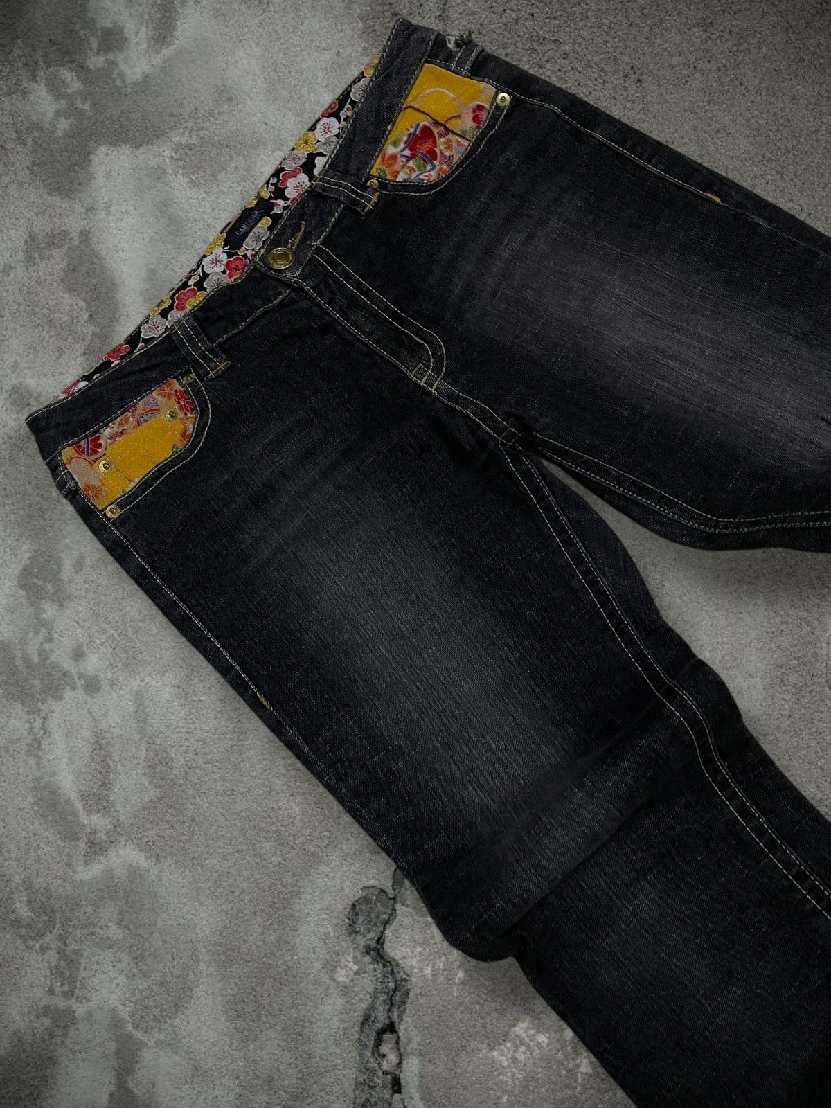 Japanese Brand Vintage 1990s Japan Designer Carouge Small Flared Denim Size US 32 / EU 48 - 7 Thumbnail
