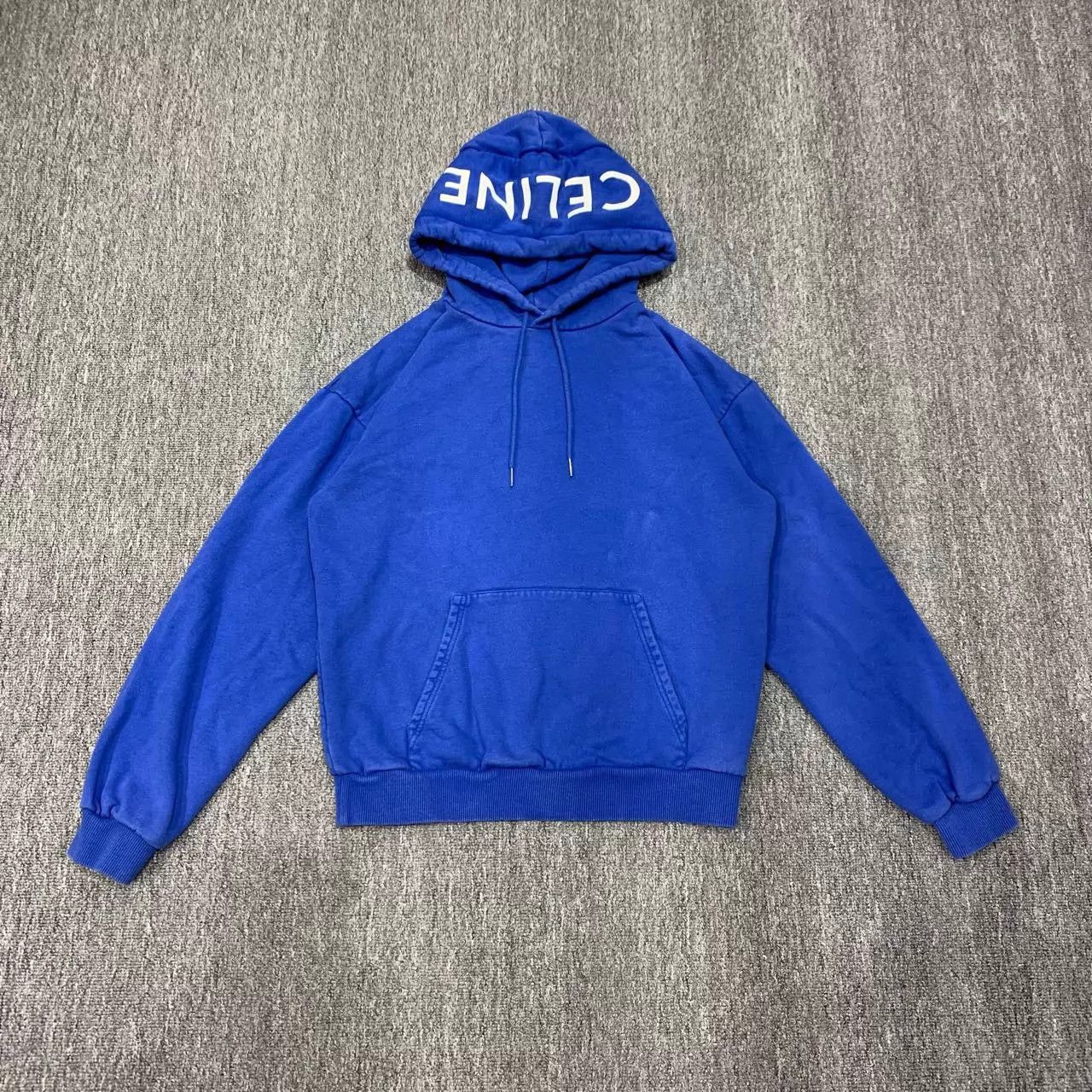 Celine Celine Klein Blue Logo Hoodie XS 9/10 ZQ003 Size XS / US 0-2 / IT 36-38 - 1 Thumbnail