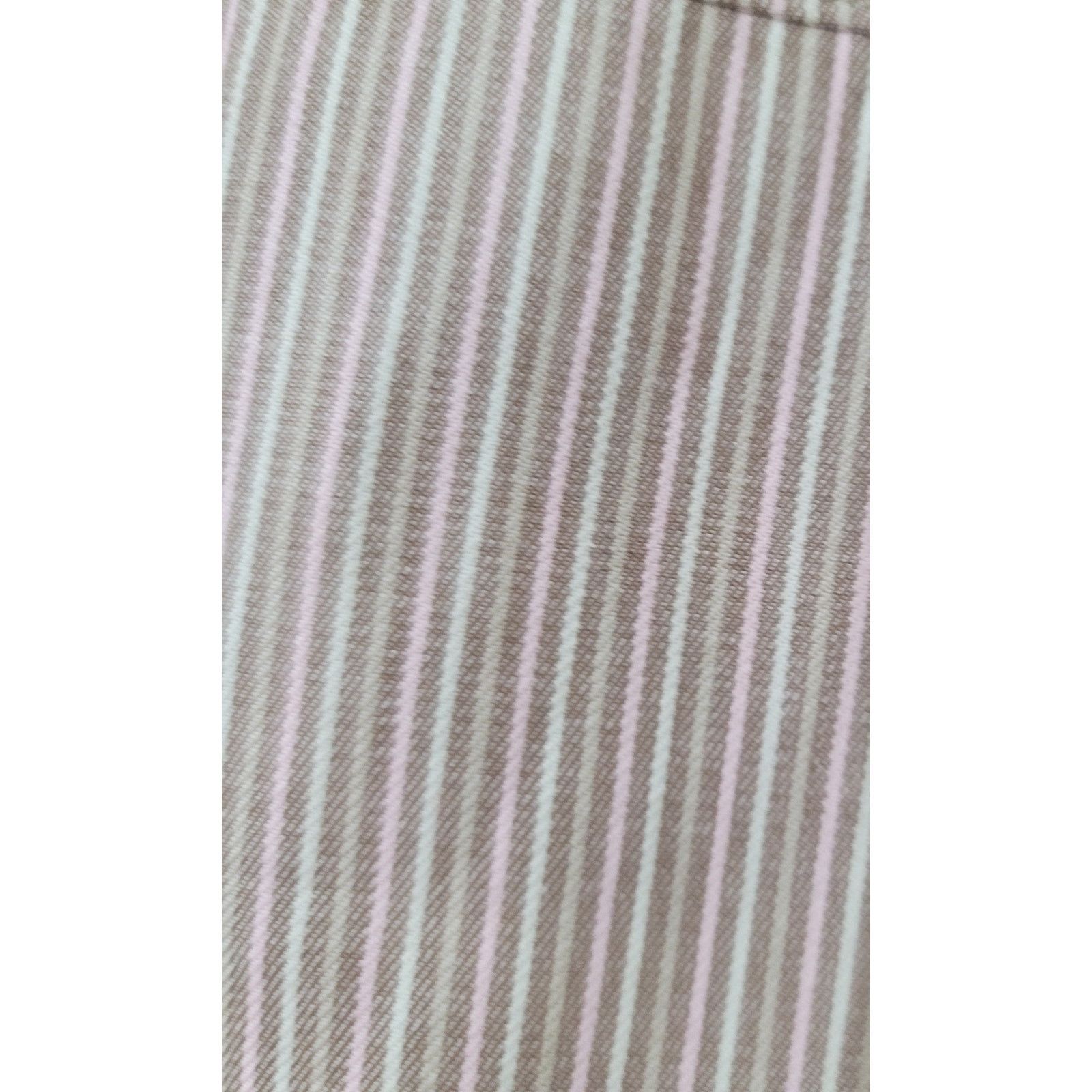 Other Christopher & Banks Beige Striped Capri Pants 8 Lightweight Size 30" / US 8 / IT 44 - 5 Thumbnail