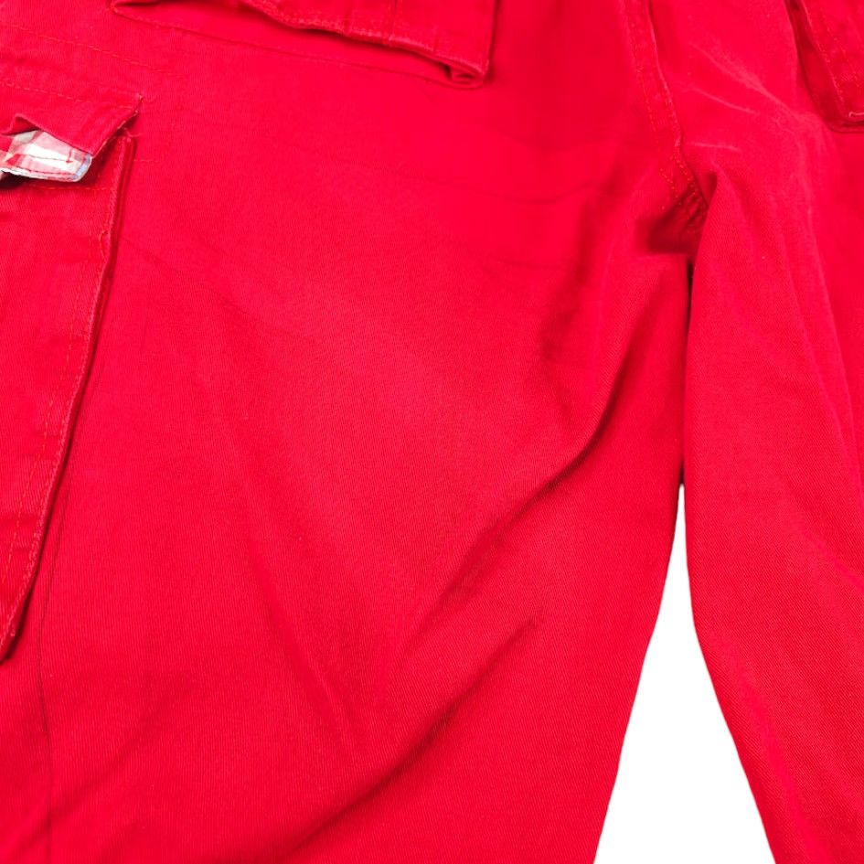 Vintage VINTAGE Street Rules Cargo Shorts Mens Size 36 Red Y2K Plaid Accents Cargo Shorts Red Mens 90s Hip Hop Street Rules Size US 36 / EU 52 - 5 Thumbnail