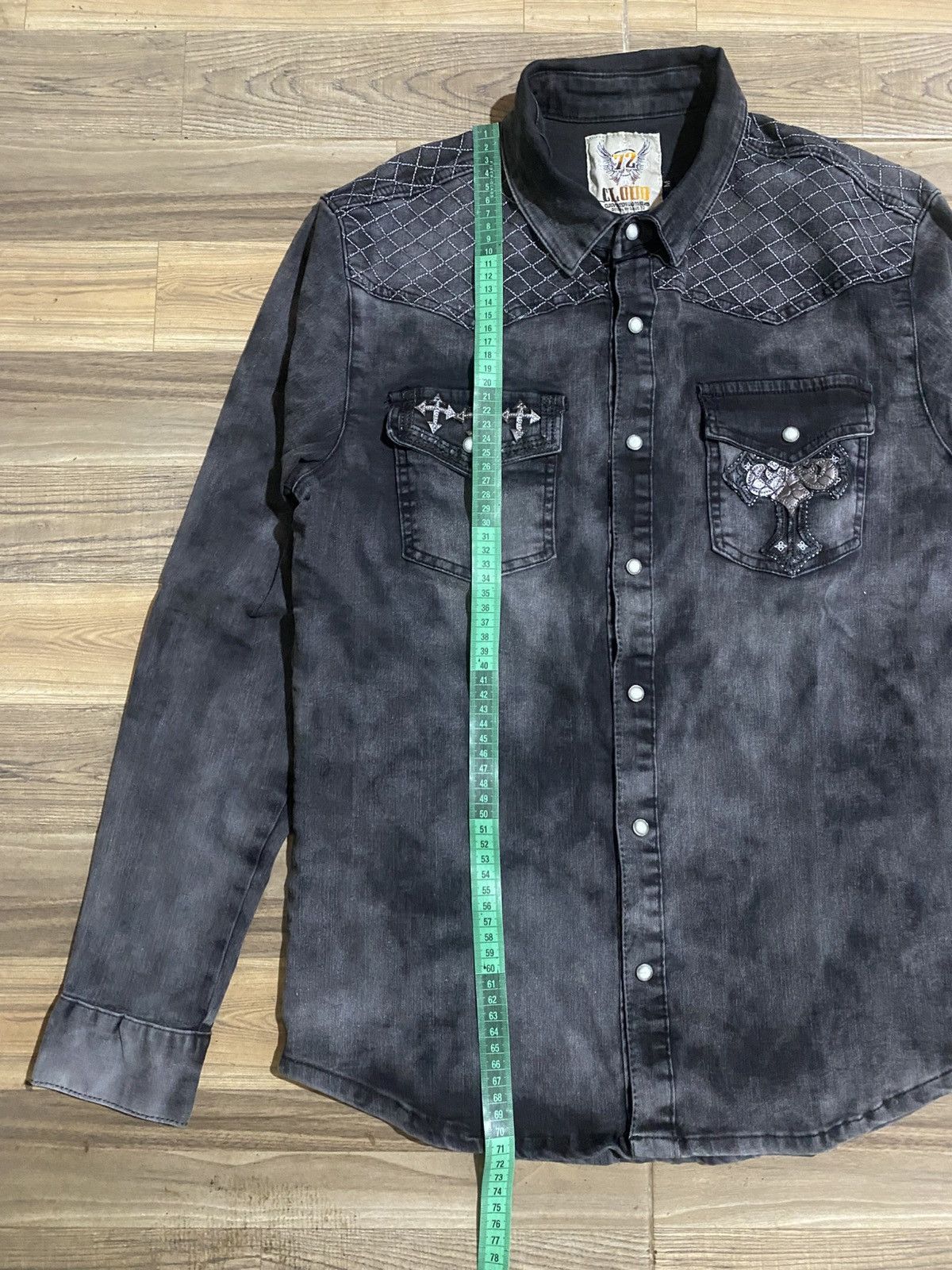 Japanese Brand AVANT GARDE CLOUD 72 BUTTON SHIRT Size US M / EU 48-50 / 2 - 7 Thumbnail