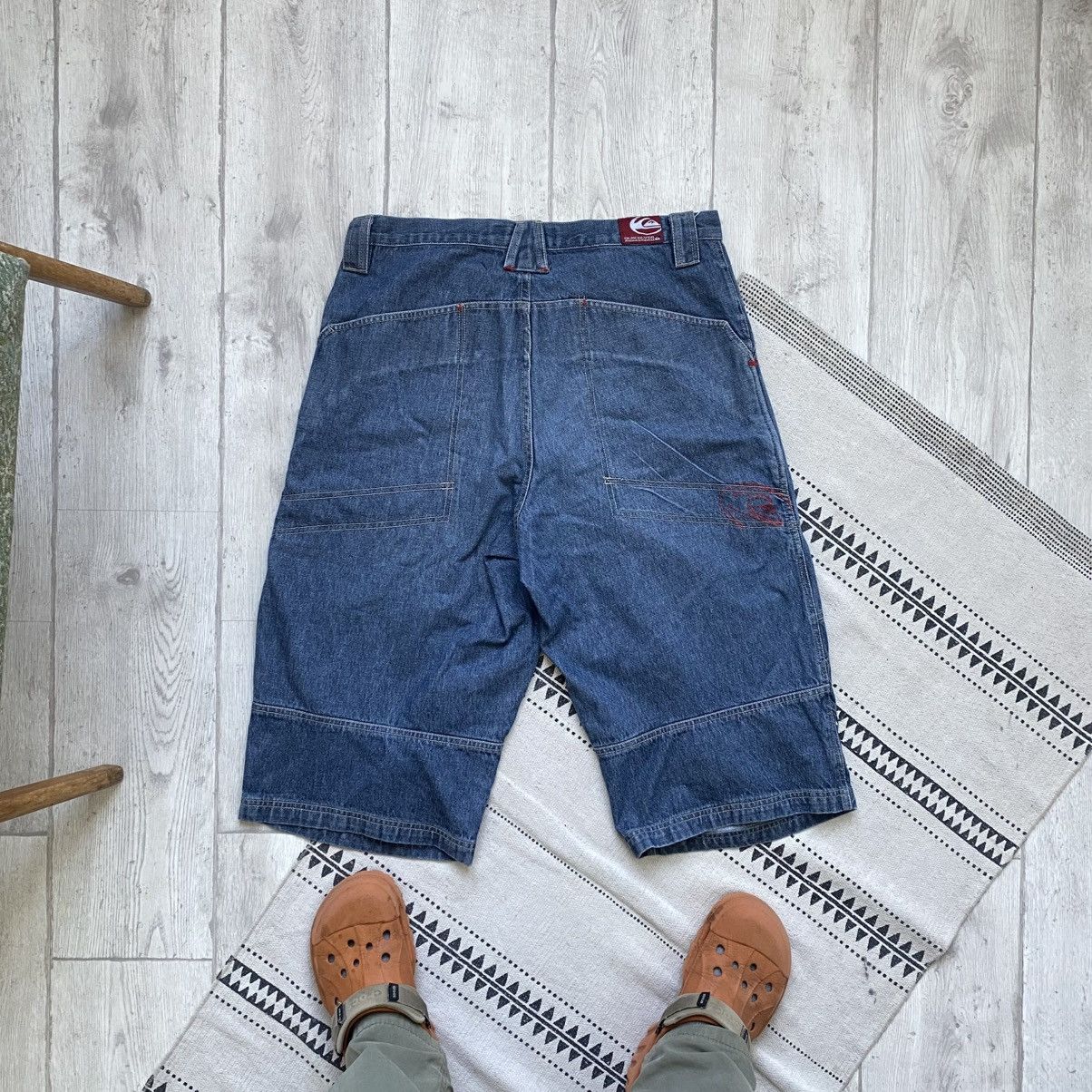 Quiksilver Vintage Surf Quiksilver loose denim shorts Y2K rip curl fubu Size US 34 / EU 50 - 8 Thumbnail