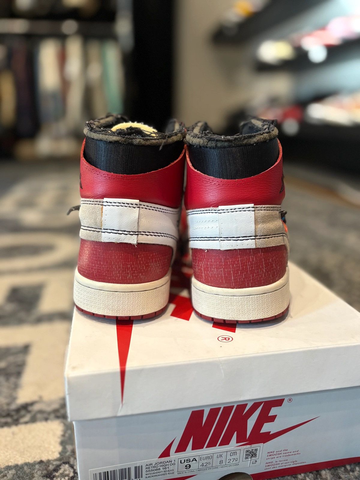 Jordan Brand × Off-White Jordan 1 High Retro Off-White Chicago PO RB Size 9 Size US 9 / EU 42 - 3 Thumbnail
