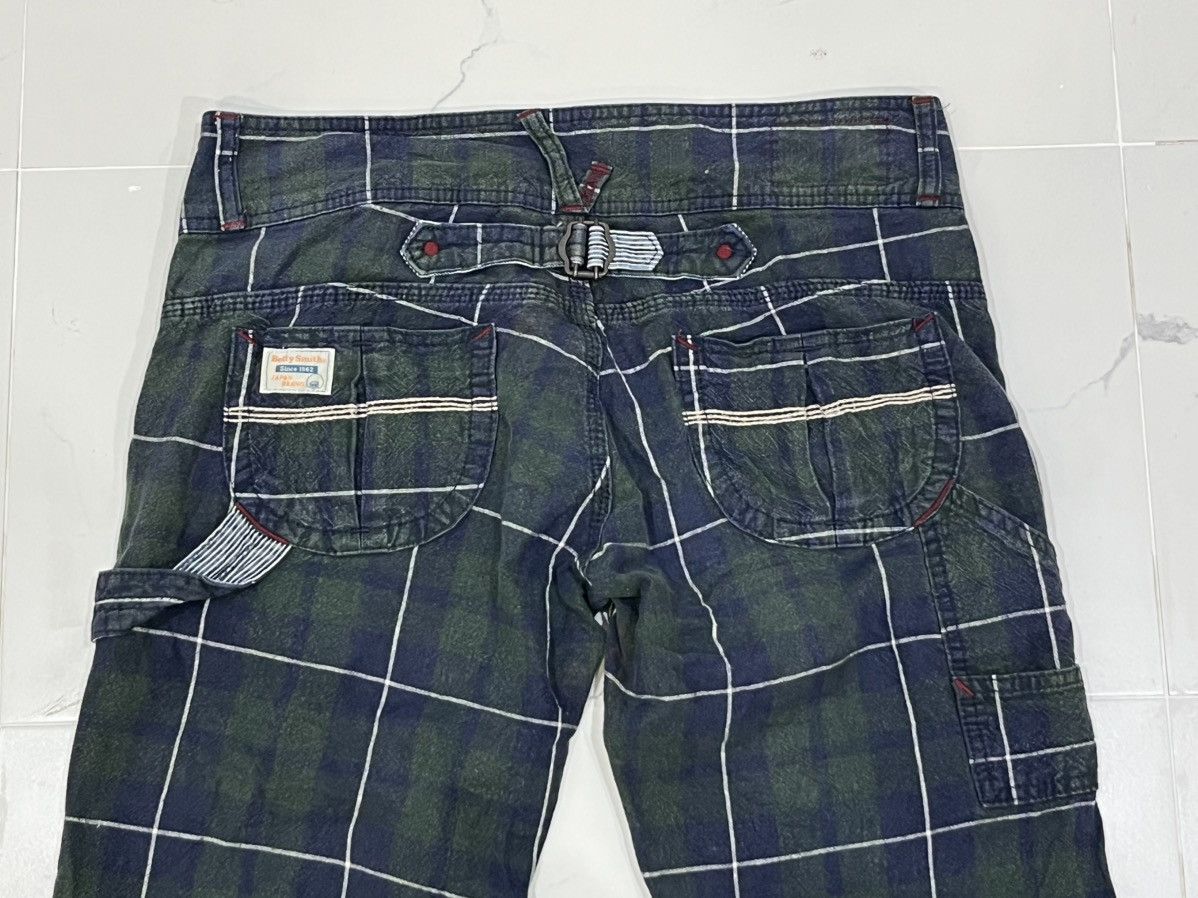 Japanese Brand Japan Designer Betty Smith Lowrise Super Flared Tartan Pants Size 32" / US 10 / IT 46 - 13 Thumbnail