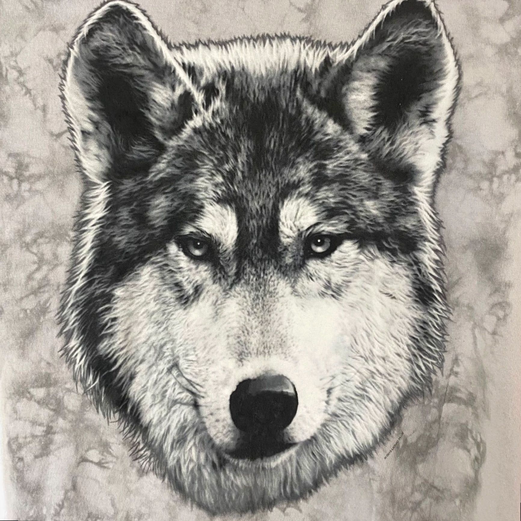 Liquid Blue VINTAGE Liquid Blue Wolf Tie Dye T-Shirt Mens L Gray Short Sleeve Crew Neck Graphic Tee Animals Nature 90s Mens Size US L / EU 52-54 / 3 - 7 Thumbnail