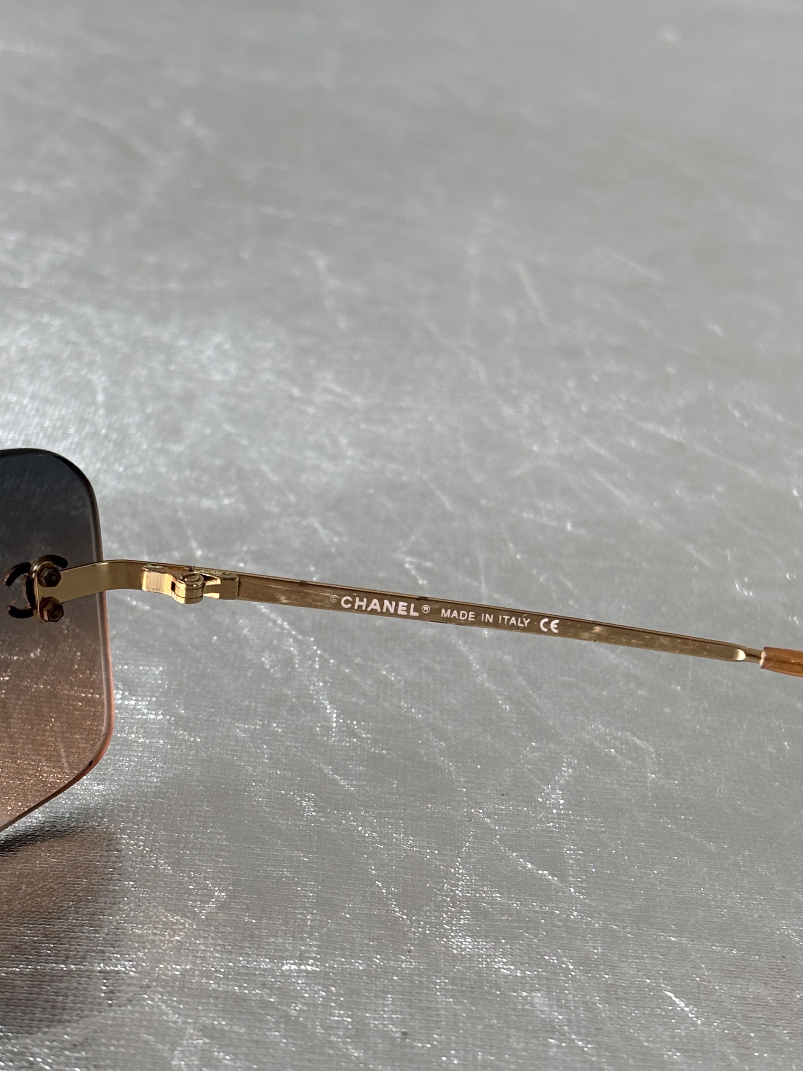 Chanel CHANEL Sunglasses 4017 Rimless Rhinestones Vintage Size ONE SIZE - 5 Thumbnail