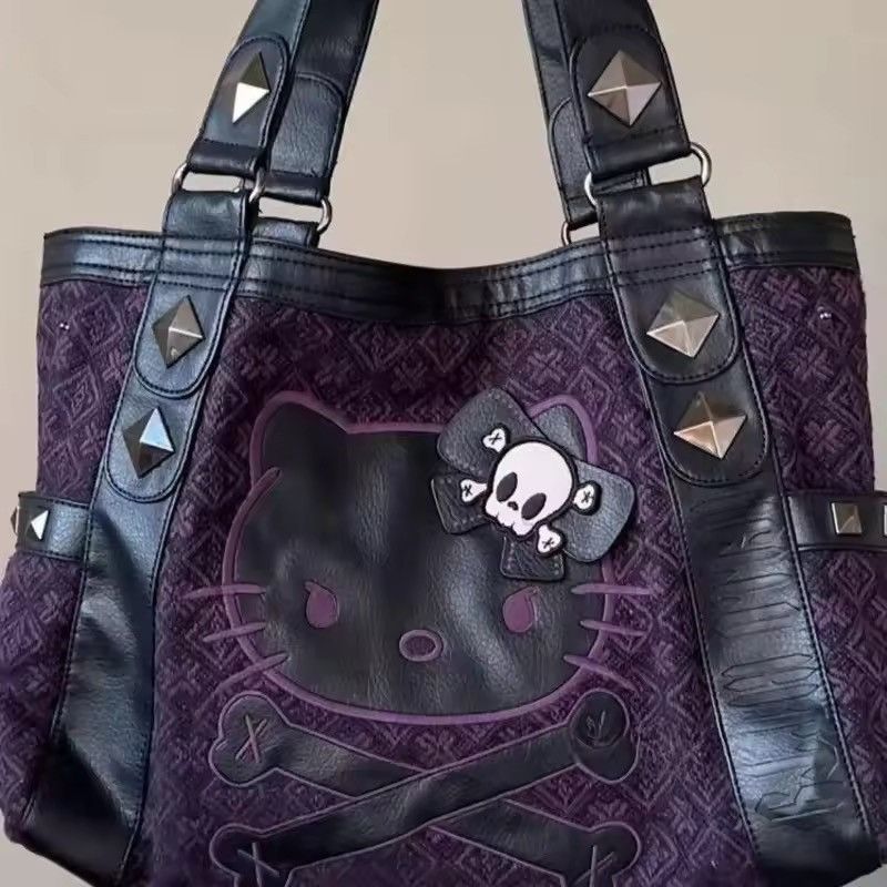 Other Hello Kitty Vintage Purple Handbag Y2K Gothic Style Size ONE SIZE - 1 Thumbnail
