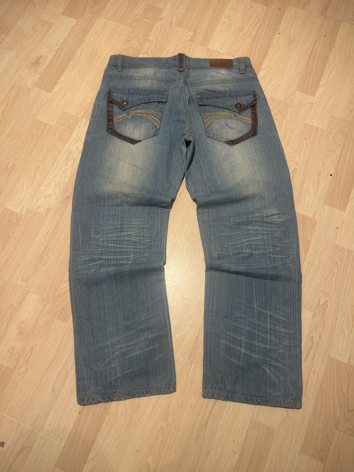 JNCO Y2k Affliction Southpole Red Tab Baggy Jeans | Grailed