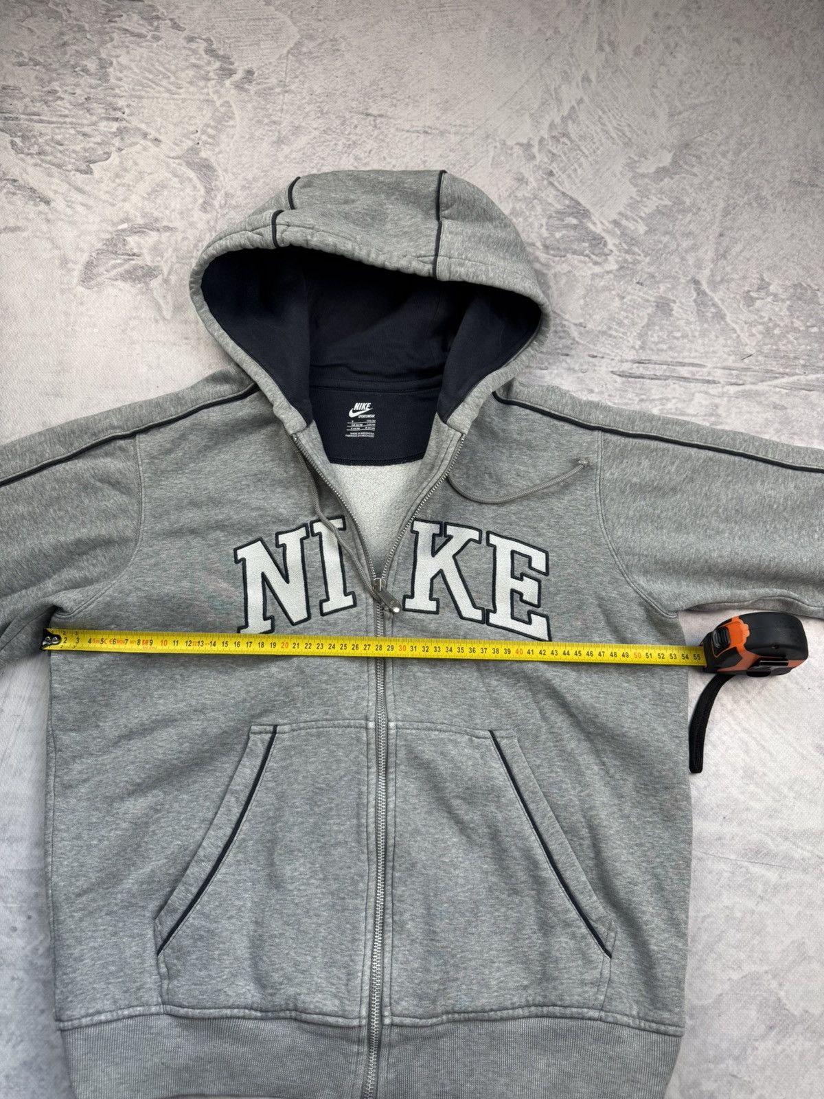 Nike × Vintage NIKE VINTAGE CENTER LOGO OVERSIZE BOXY ZIP HOODIE Size US S / EU 44-46 / 1 - 9 Thumbnail
