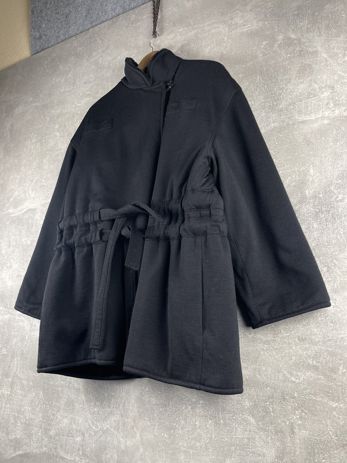 Sonia Rykiel Sonia Rykiel Paris Vintage 90s Black Wool Double Belted Coat Size S / US 4 / IT 40 - 3 Thumbnail