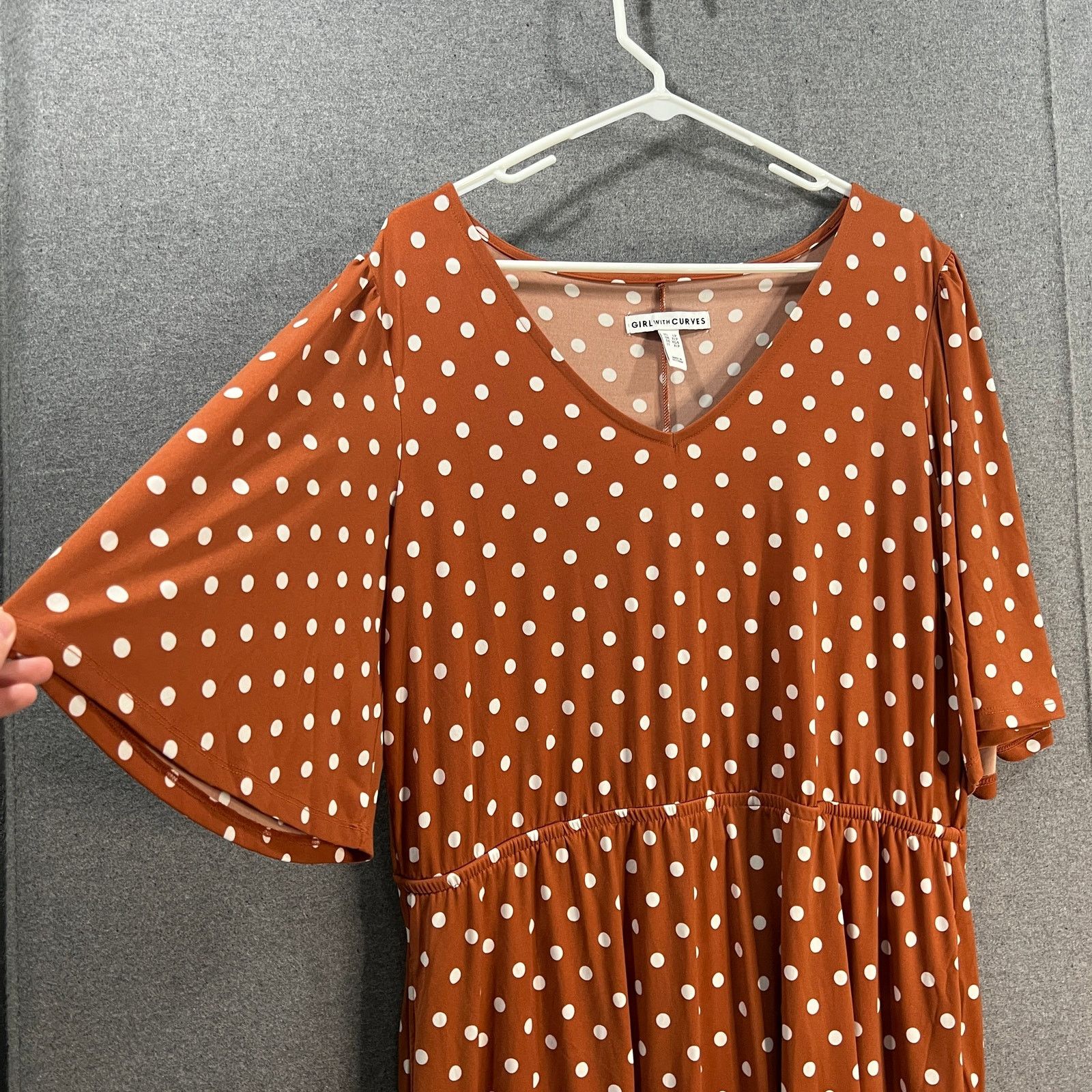 Other Girl With Curves Knit Midi Dress with Flutter Size L / US 10 / IT 46 - 4 Thumbnail