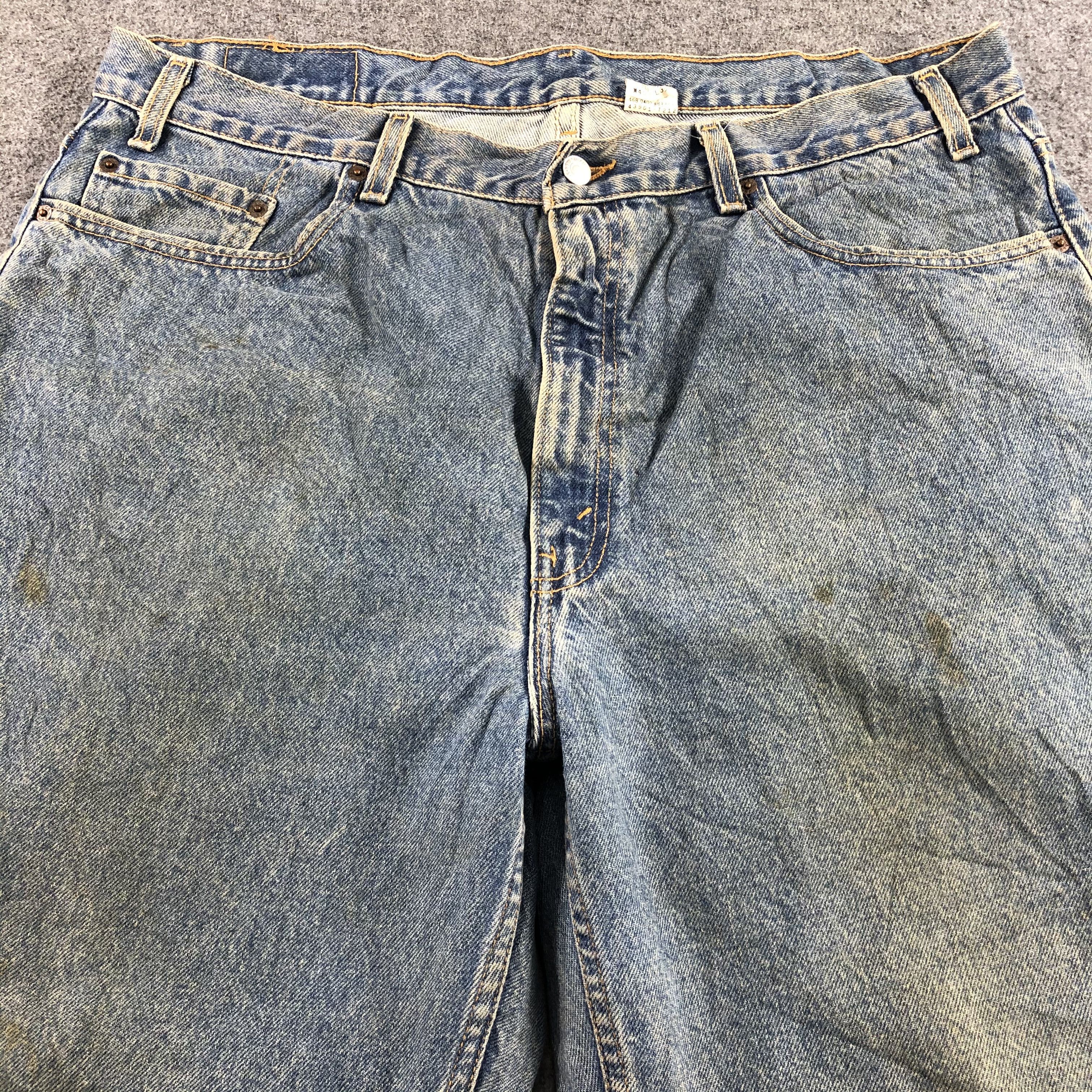 Levi's 90s Vintage Blue Wash Levis Jeans-J2432 Size US 40 / EU 56 - 3 Thumbnail