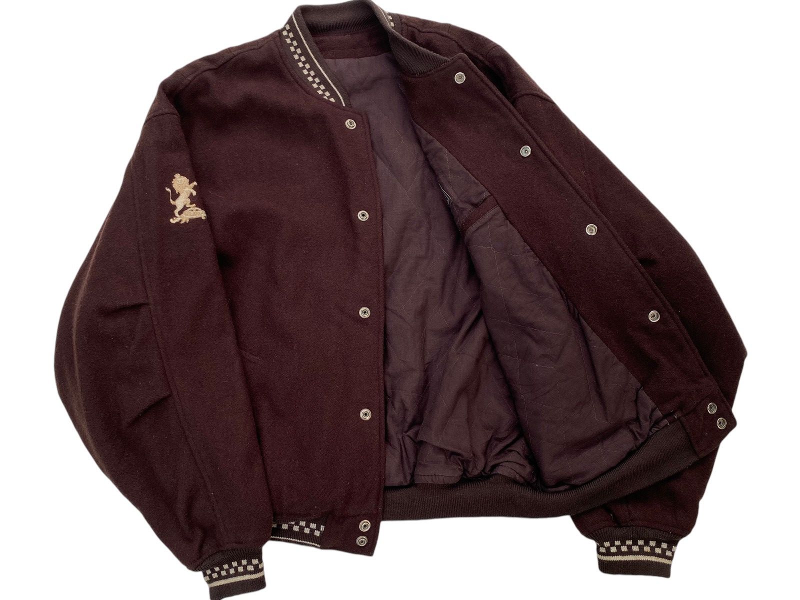 Vintage Vtg Milano Connection Wool Varsity Jacket Size US L / EU 52-54 / 3 - 4 Thumbnail