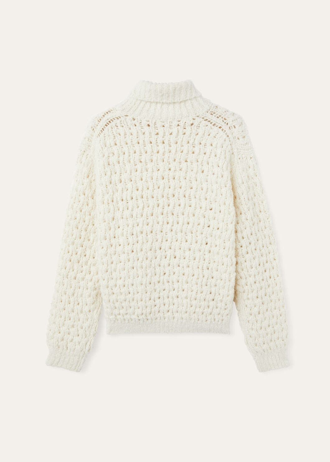 Loro Piana o1w1db10825 FAO4523 Cocooning Turtleneck Sweater in White Size XS / US 0-2 / IT 36-38 - 6 Thumbnail