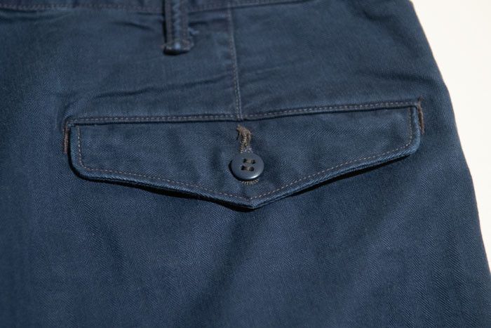 RRL Ralph Lauren RRL Slim Fit Herringbone Twill Pant Worth Navy Size US 34 / EU 50 - 4 Thumbnail