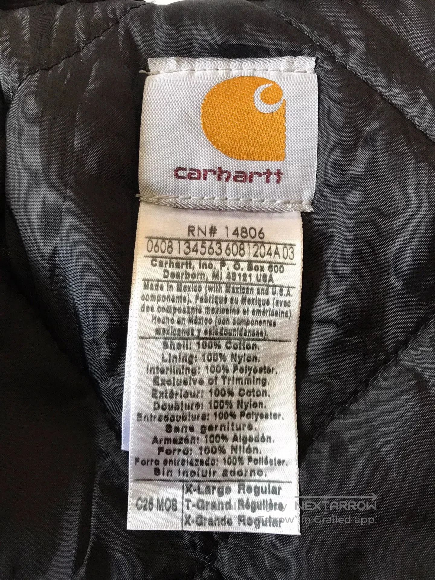 Carhartt Carhartt C26 MOS Work Jacket. Size US XL / EU 56 / 4 - 9 Thumbnail