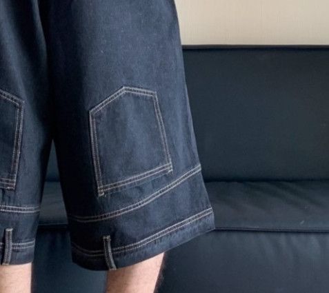 Japanese Brand × Vintage Inverted Denim Jorts Vintage Style Baggy Hip Hop Party Size US 27 - 5 Thumbnail