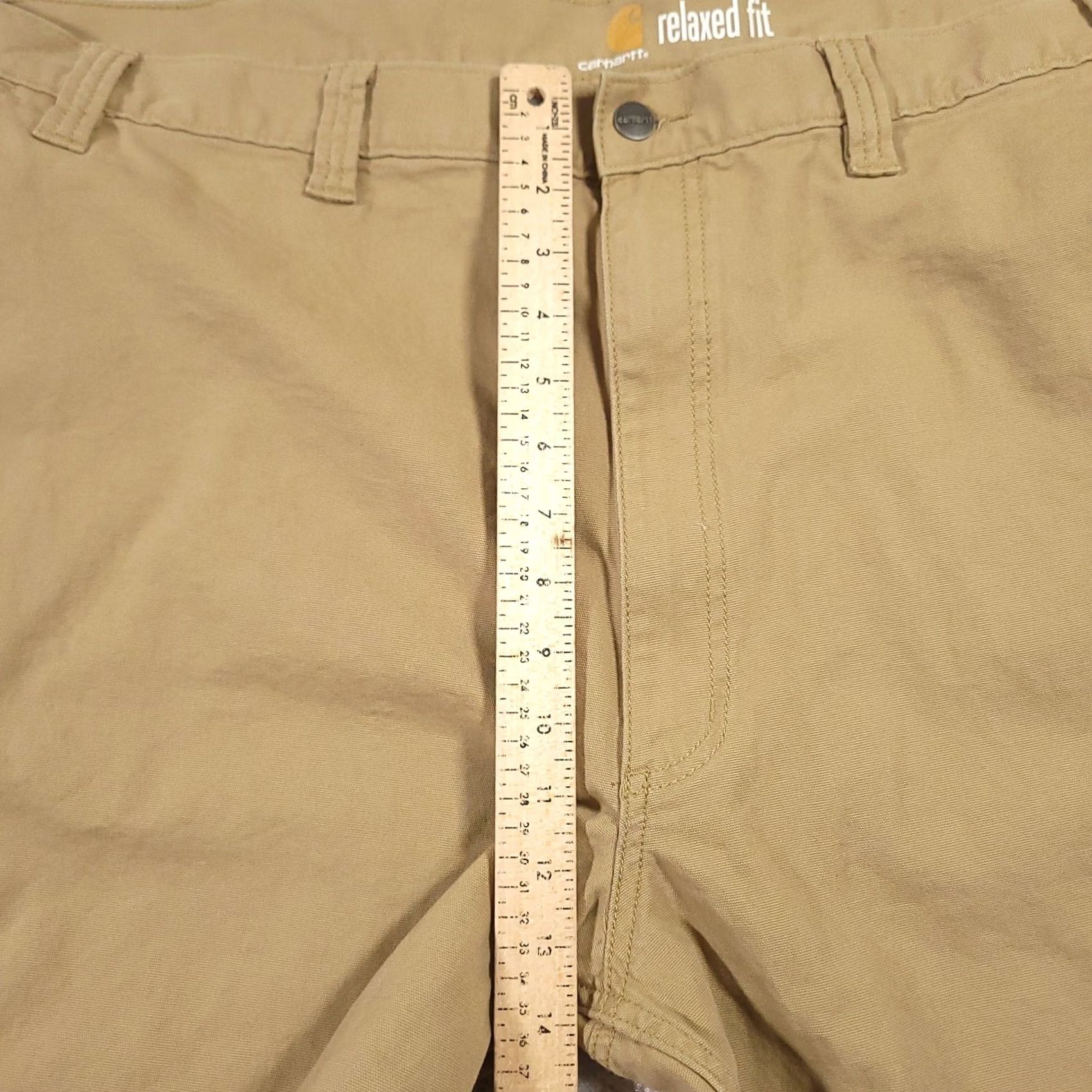 Carhartt Carhartt Men's 52 Rugged Flex Relaxed Fit Cargo Work Shorts Khaki Beige Big & Tall Size US 36 / EU 52 - 6 Thumbnail