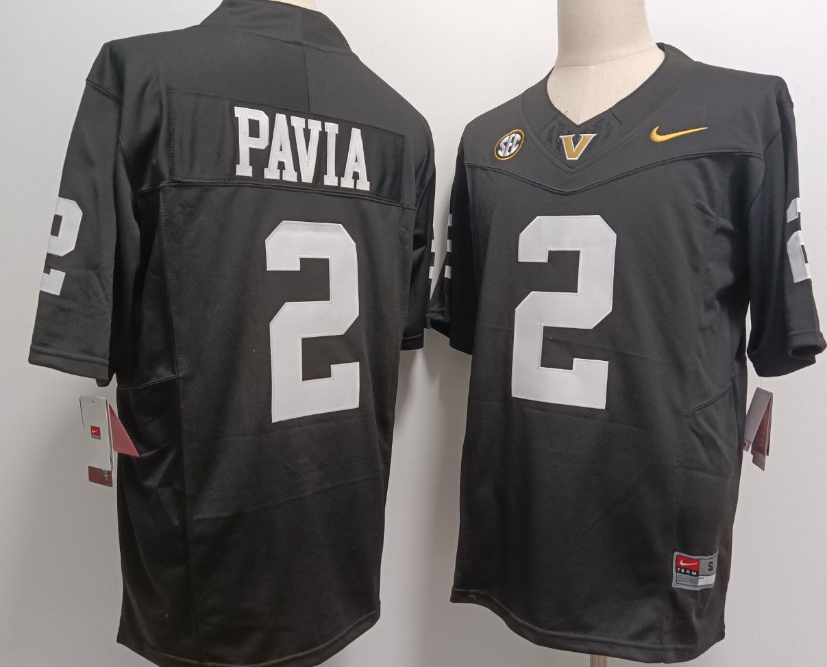Other Men's Vanderbilt Commodores #2 Diego Pavia Black Size US M / EU 48-50 / 2 - 3 Thumbnail