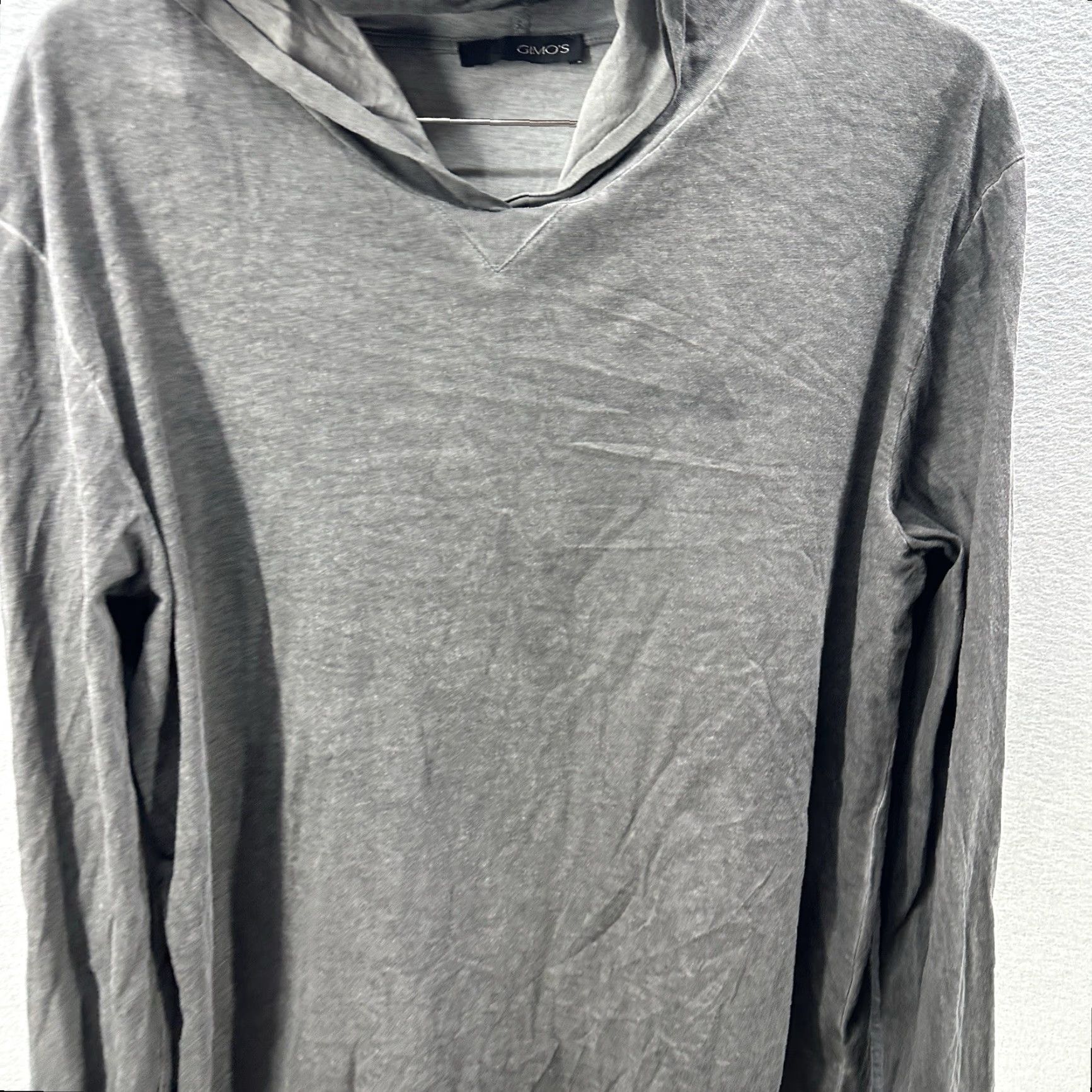 Vintage GIMO'S Ventura Hooded T-Shirt Mens 2XL Gray Cotton Knit Hooded Everyday Wear Classic T-Shirt Mens XXL Fashion 90s? Size US XXL / EU 58 / 5 - 6 Thumbnail