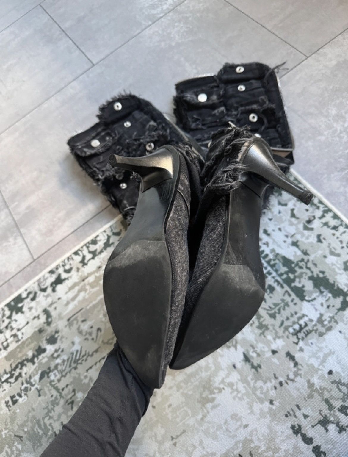 Japanese Brand × No Faith Studios NO FAITH STUDIOUS BOOTS HEELS SHOES Size US 7 / IT 37 - 4 Thumbnail