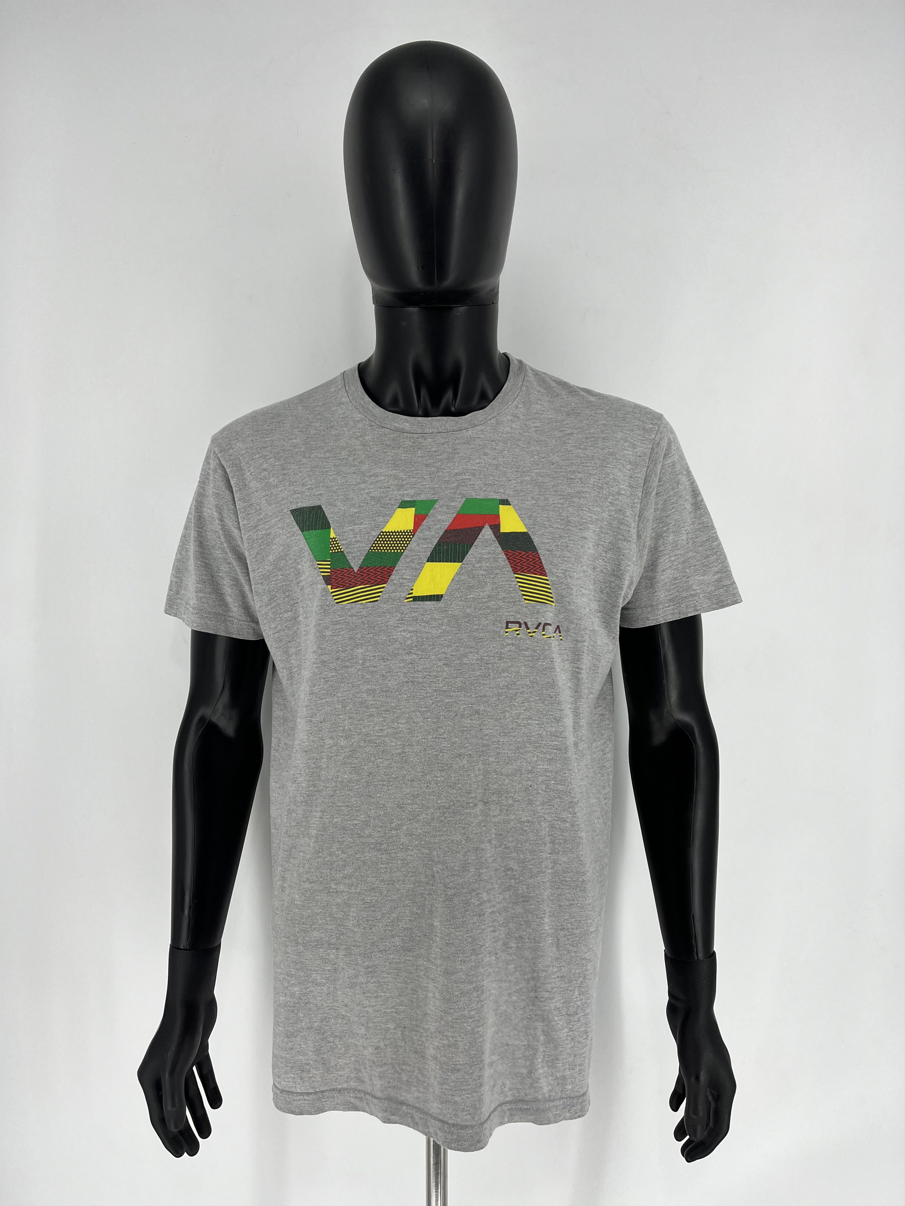 RVCA RVCA Mens Grey Graphic Tee Skater Style Size US L / EU 52-54 / 3 - 3 Thumbnail