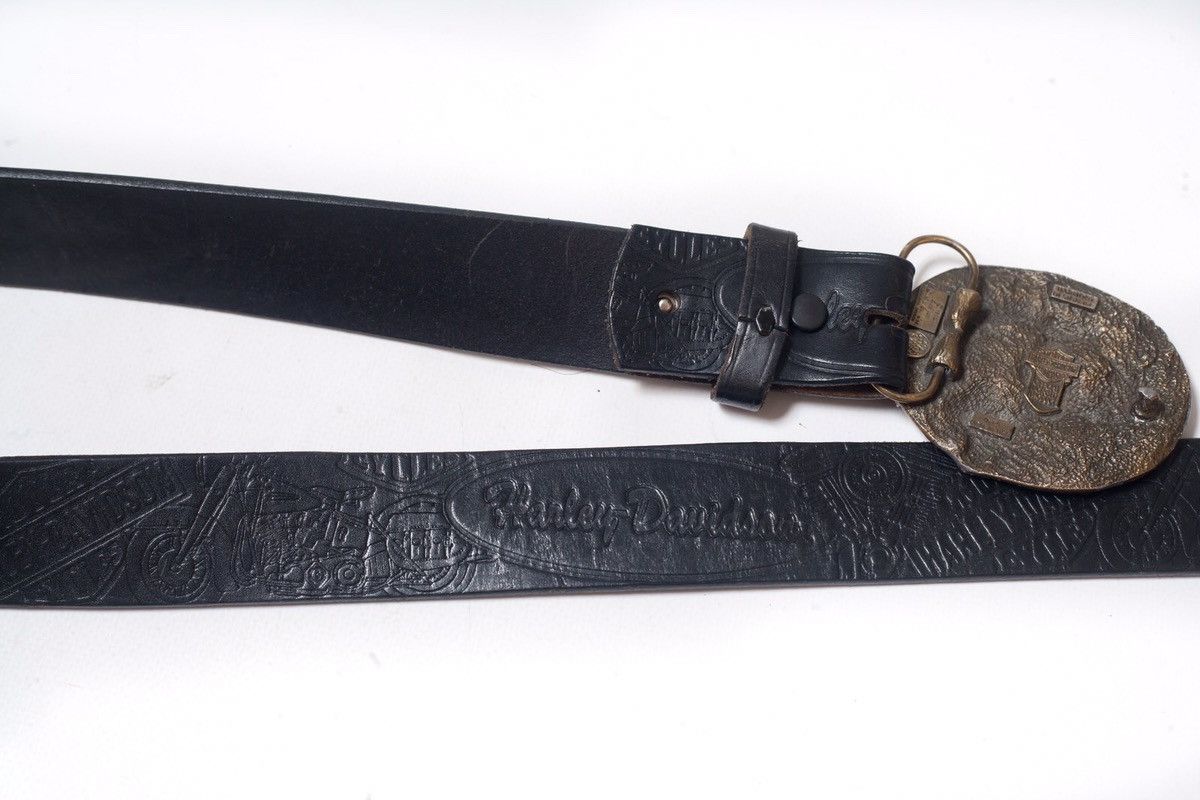 Harley Davidson Harley Davidson 1992 Harmony Design Eagle USA Belt Size ONE SIZE - 6 Thumbnail